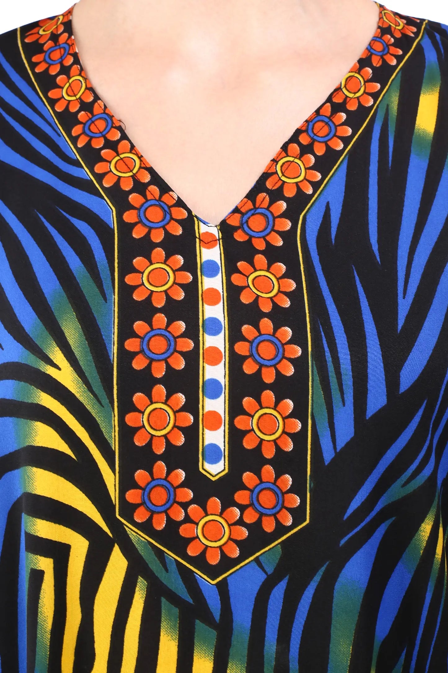 Women Long Kaftan Summer Holiday Caftan Dress in 2 Colors - S to 3XL