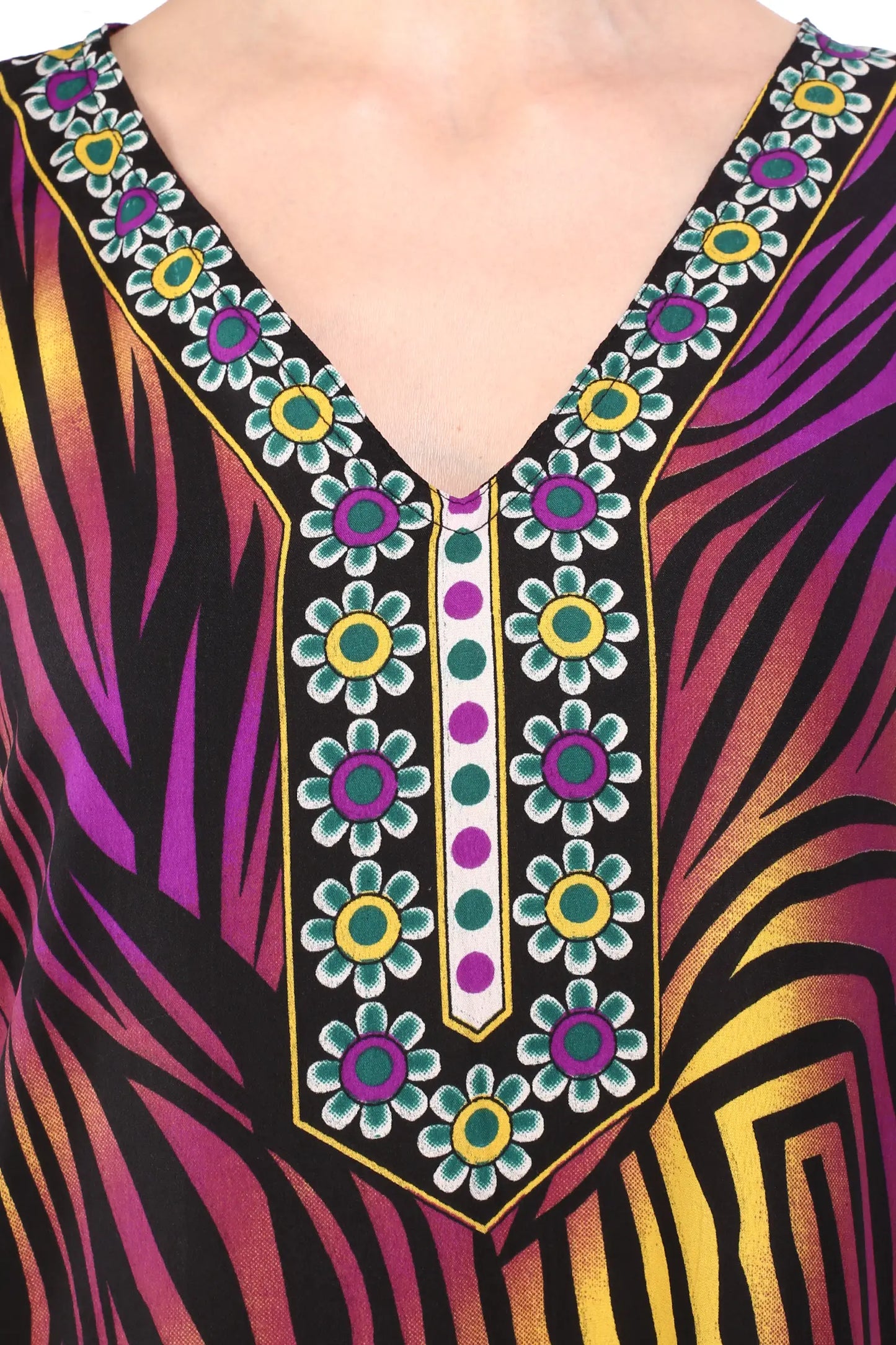 Women Long Kaftan Summer Holiday Caftan Dress in 2 Colors - S to 3XL