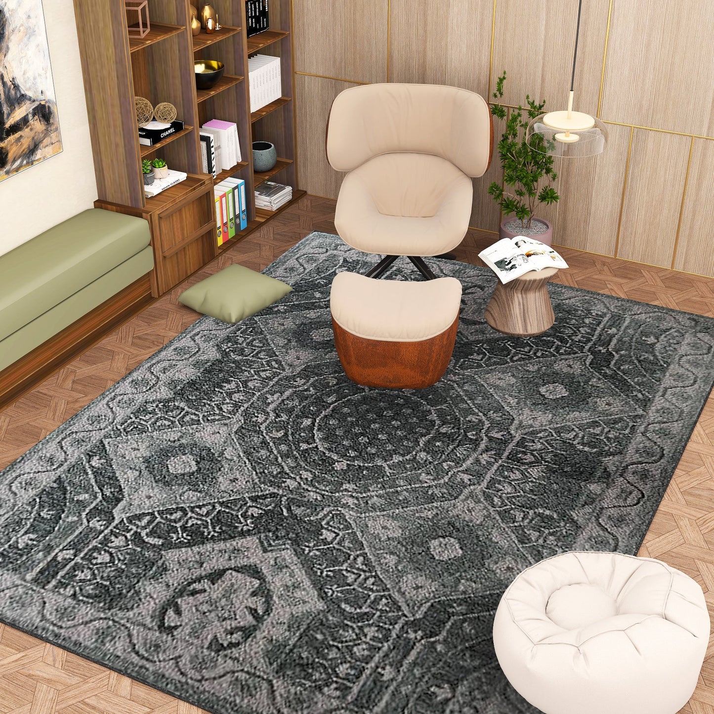 Premium Hand-Tufted Rug Made of 100% Wool - Castilo - 8x10 Feet