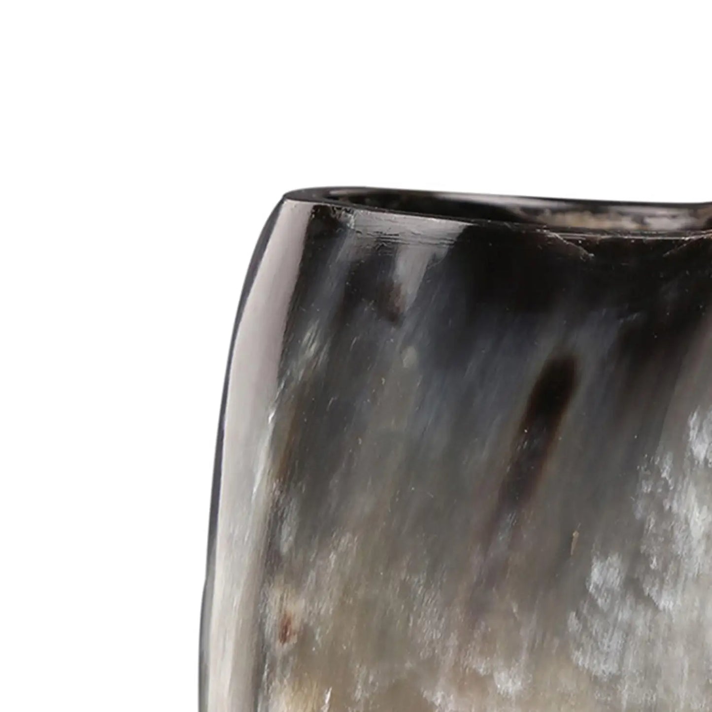 Horn Whiskey Mugs Pack 2 - Holds Upto 6.5 oz, Natural