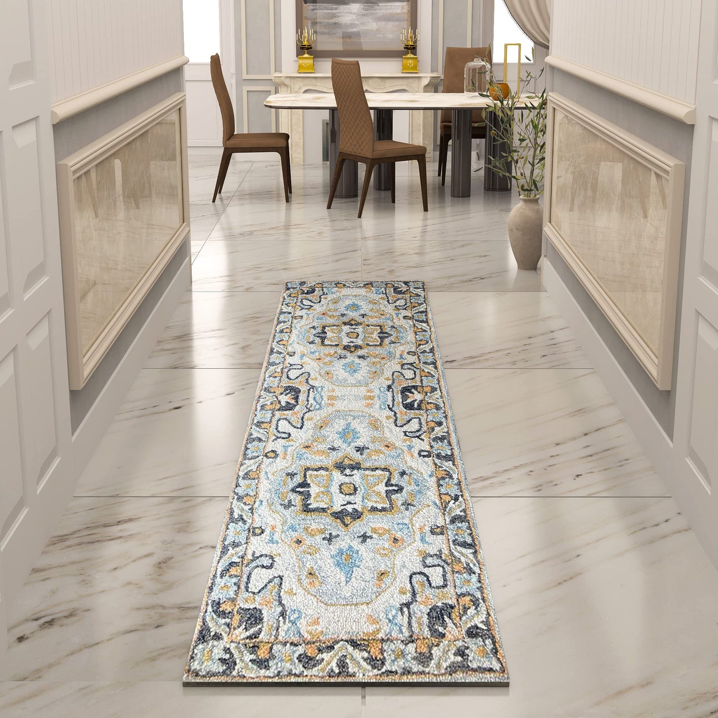 Premium Hand-Tufted Rug Made of 100% Wool - Northern Tale - 2x6 Feet