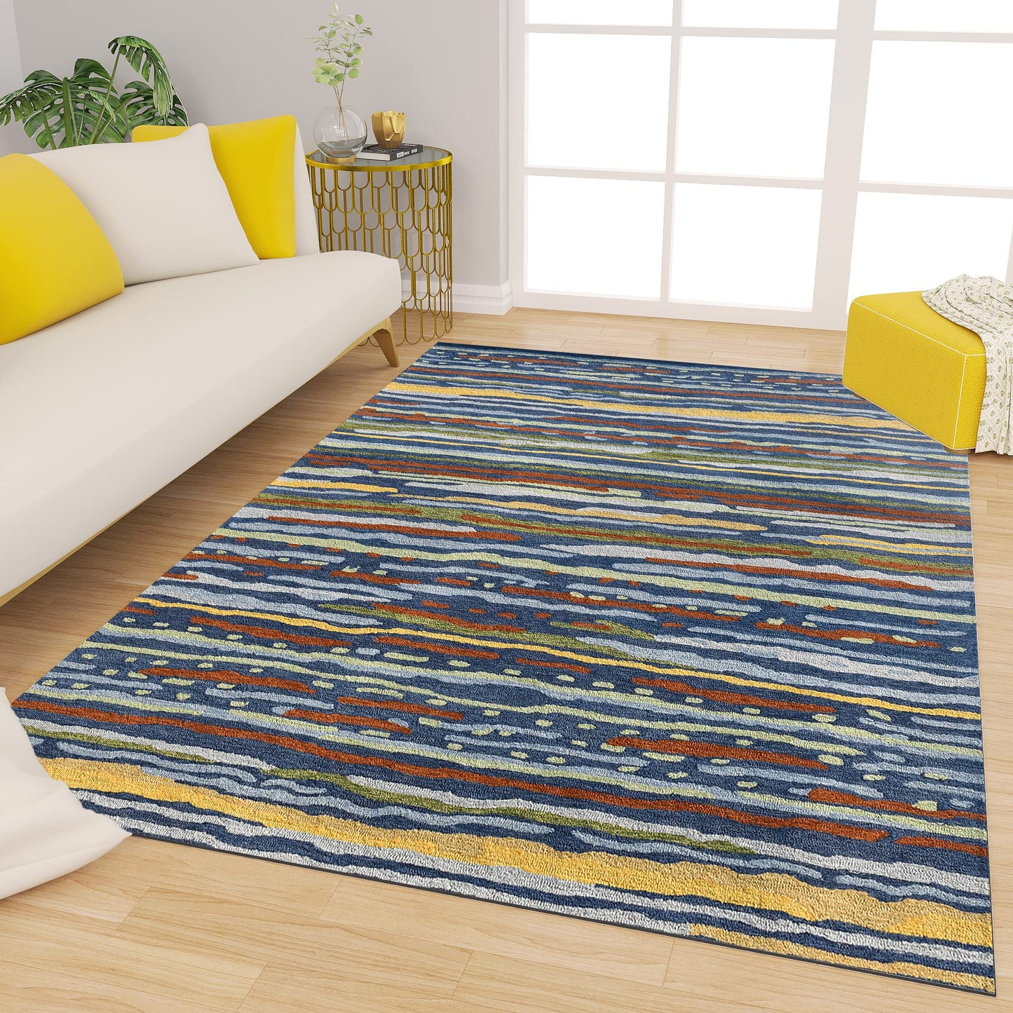 Premium Hand-Tufted Rug Made of 100% Wool - Spring Coast - 4x6 Feet
