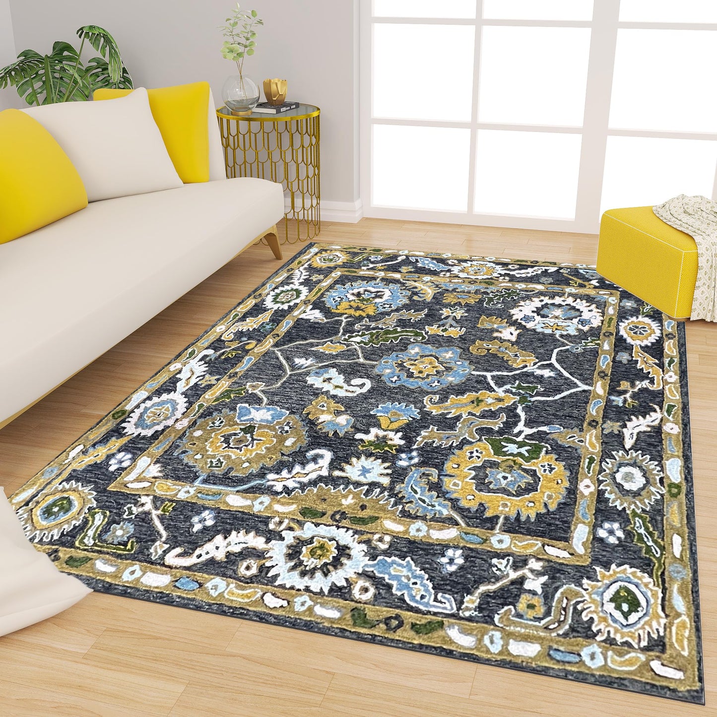 Premium Hand-Tufted Rug Made of 100% Wool - Old Country - 3x5 Feet