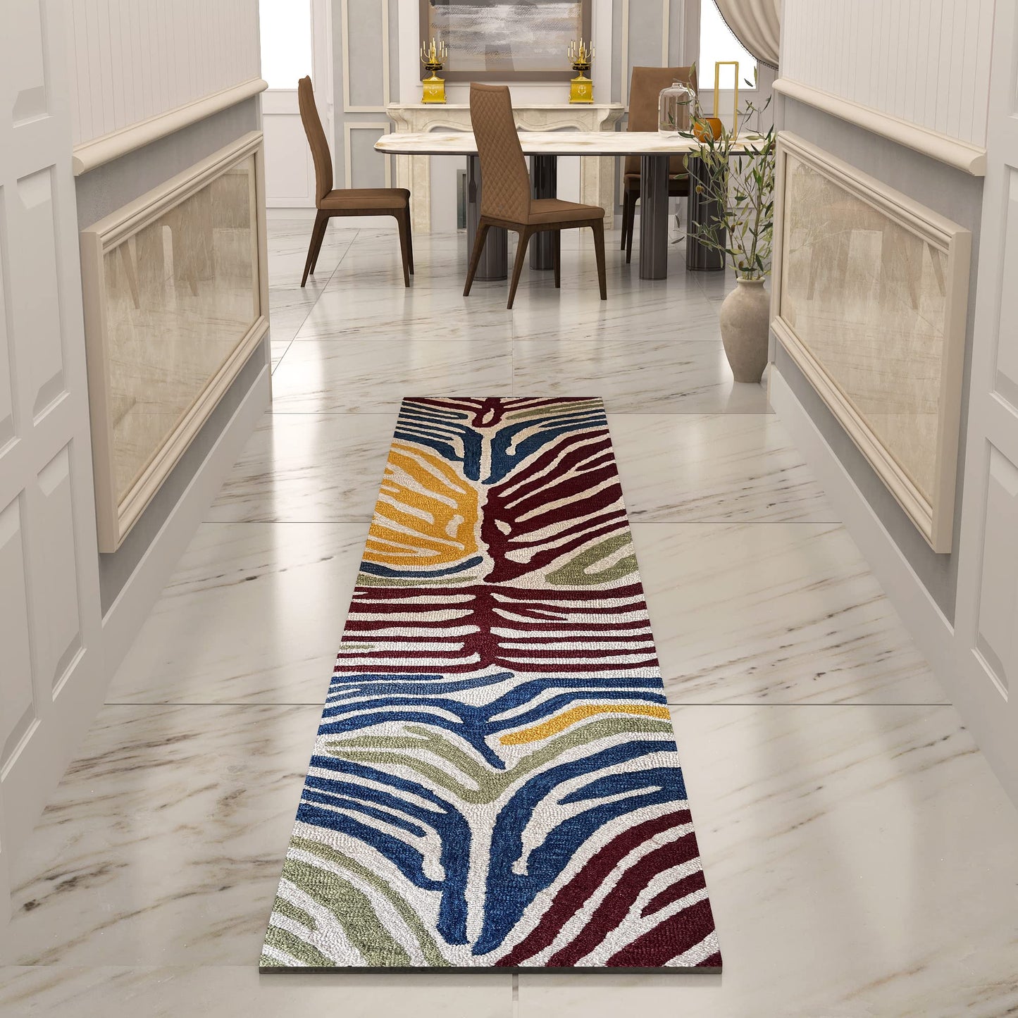 Premium Hand-Tufted Rug Made of 100% Wool - Savanna - 2x6 Feet