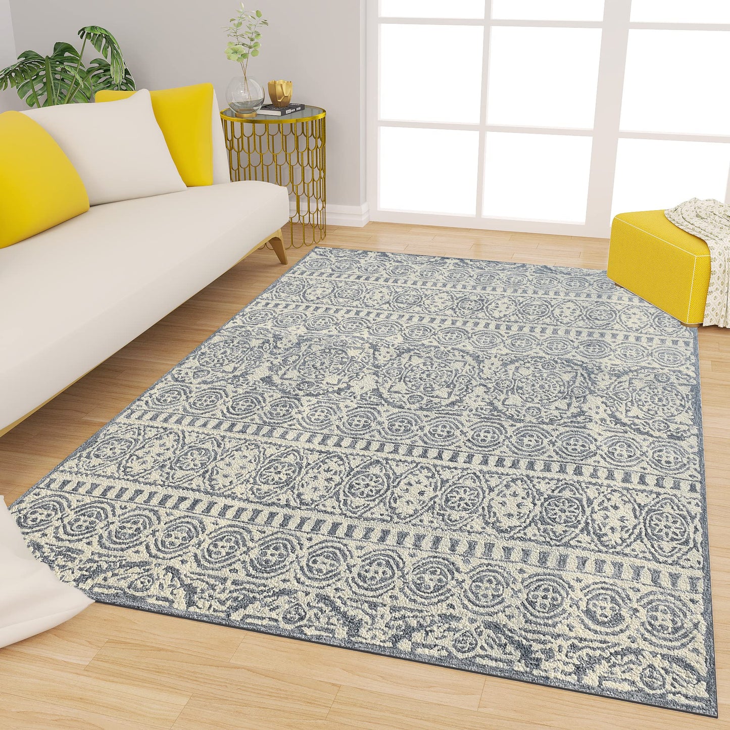 Premium Hand-Tufted Rug Made of 100% Wool - Relic Light - 3x5 Feet
