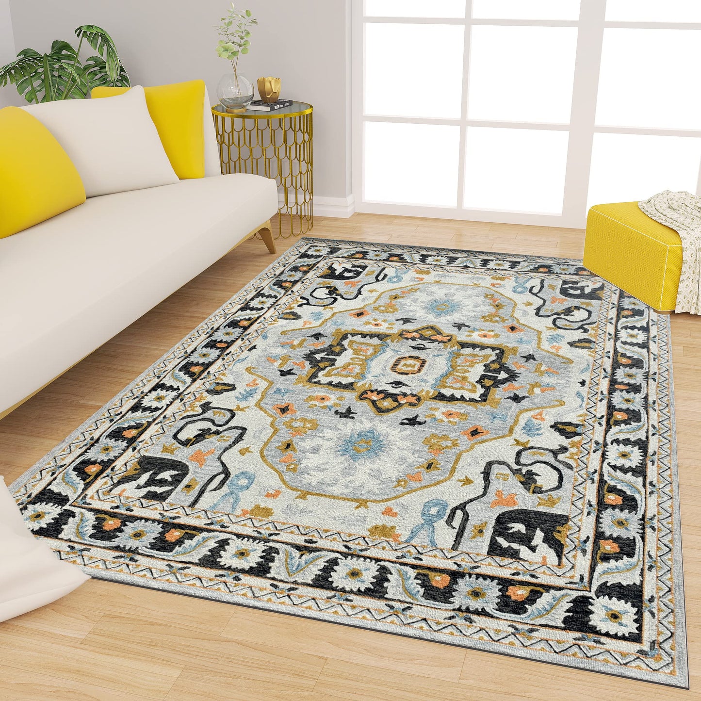 Premium Hand-Tufted Rug Made of 100% Wool - Northern Tale - 6x9 Feet