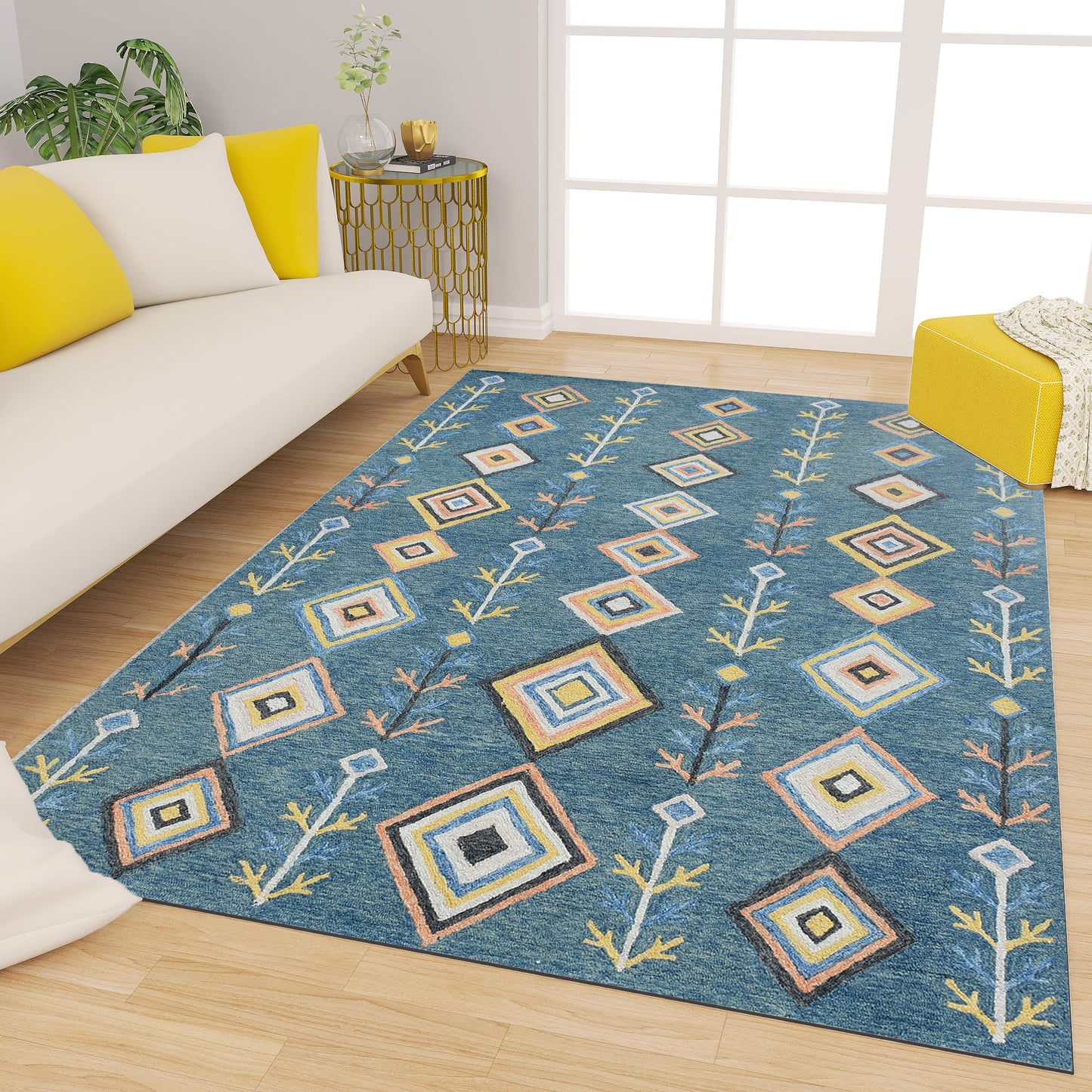 Premium Hand-Tufted Rug Made of 100% Wool - Tundra - 3x5 Feet