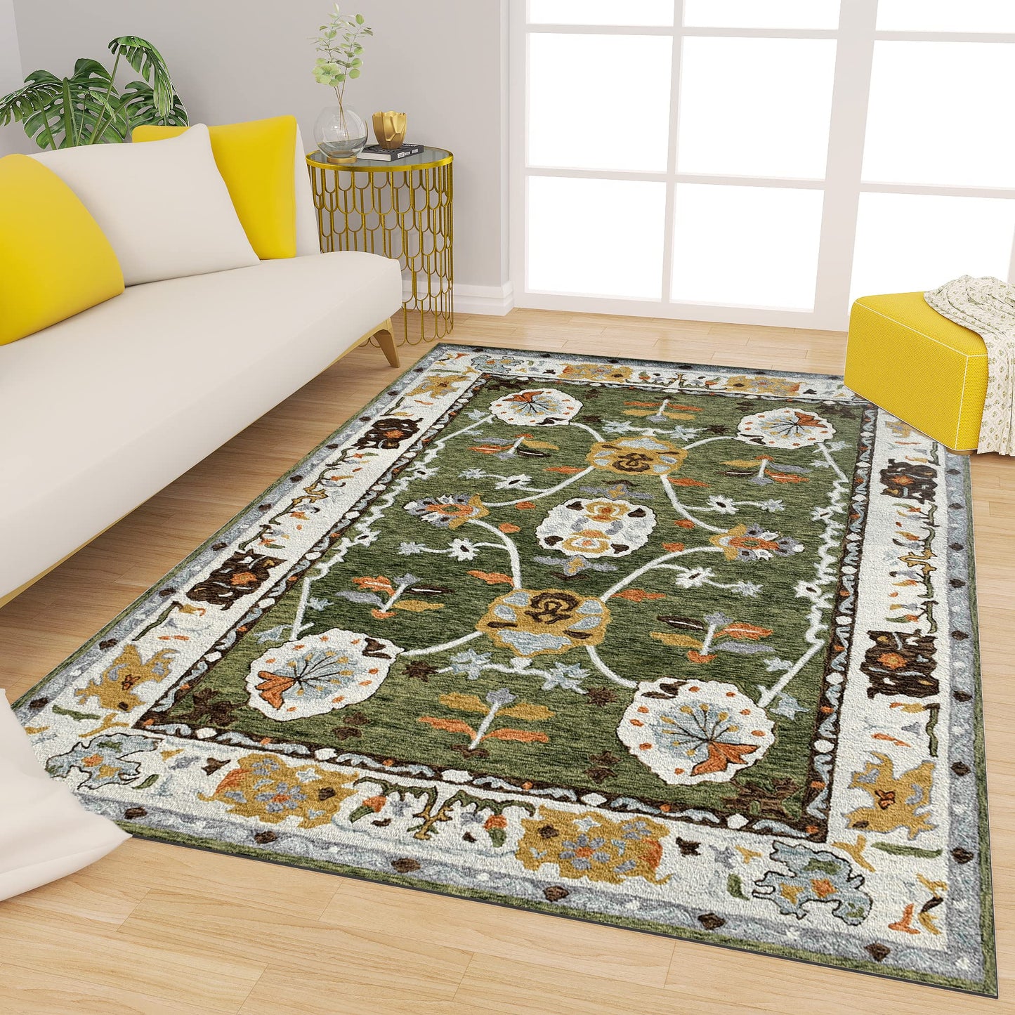 Premium Hand-Tufted Rug Made of 100% Wool - Spring Atlas - 3x5 Feet