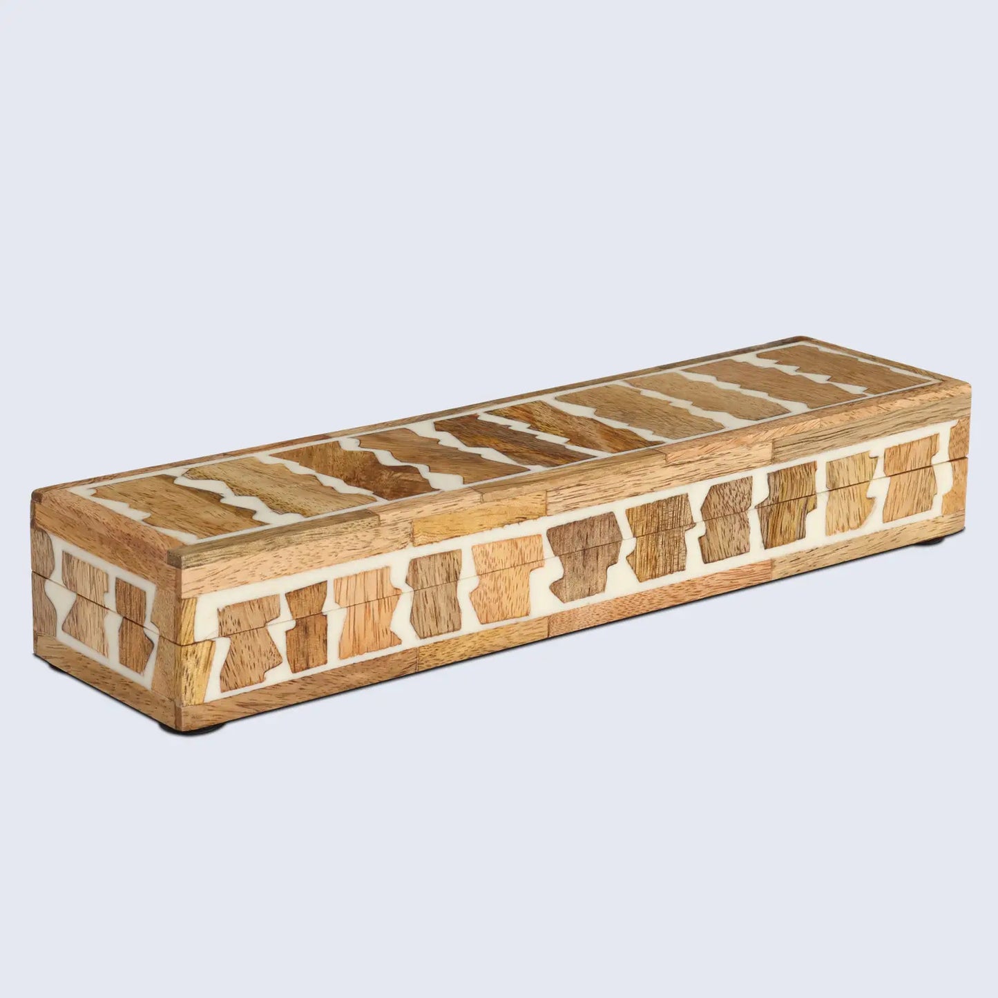Kept Safari Resin Inlay & Wood Decorative Storage Wooden Box - 7 Size Options