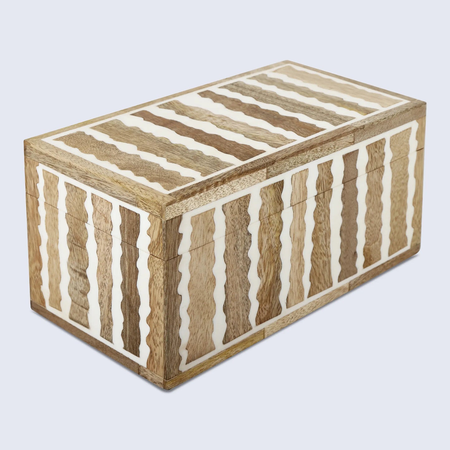 Kept Safari Resin Inlay & Wood Decorative Storage Wooden Box - 7 Size Options