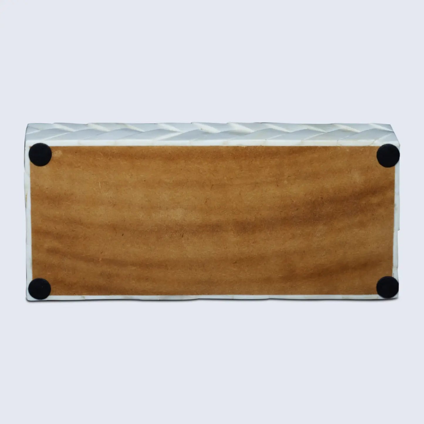 Ivory Braid Pattern Bone Inlay Decorative Storage Box 7 Sizes
