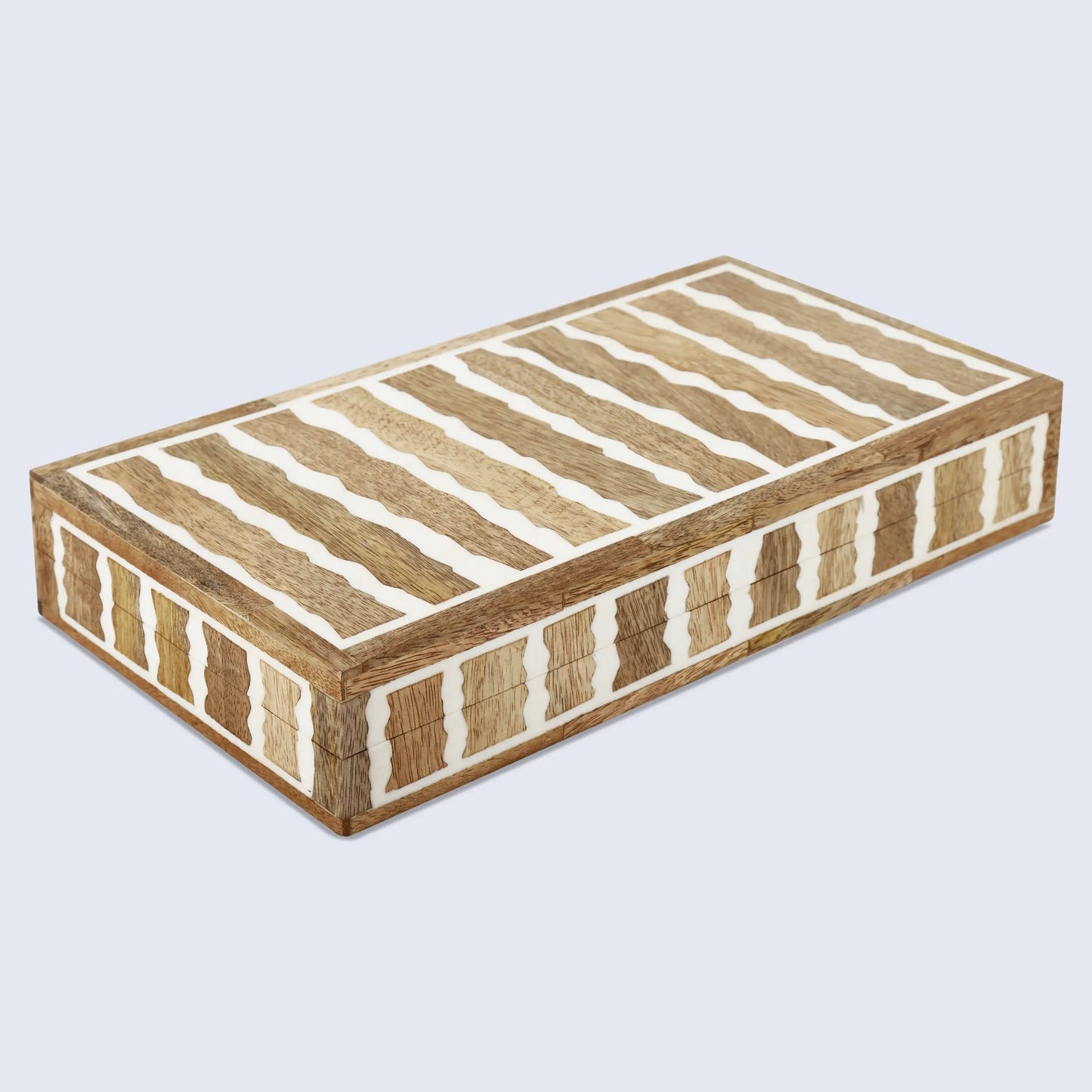Kept Safari Resin Inlay & Wood Decorative Storage Wooden Box - 7 Size Options