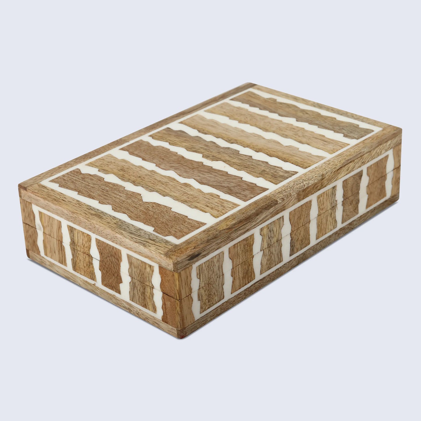 Kept Safari Resin Inlay & Wood Decorative Storage Wooden Box - 7 Size Options