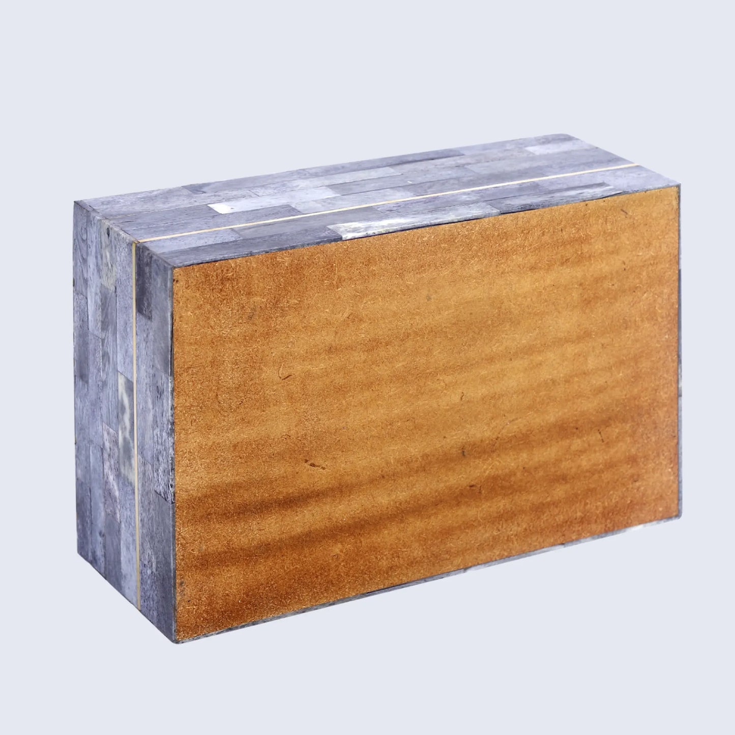 Decorative Box Aegean Coral Pattern Bone Inlay & Brass Collection in 2 Sizes