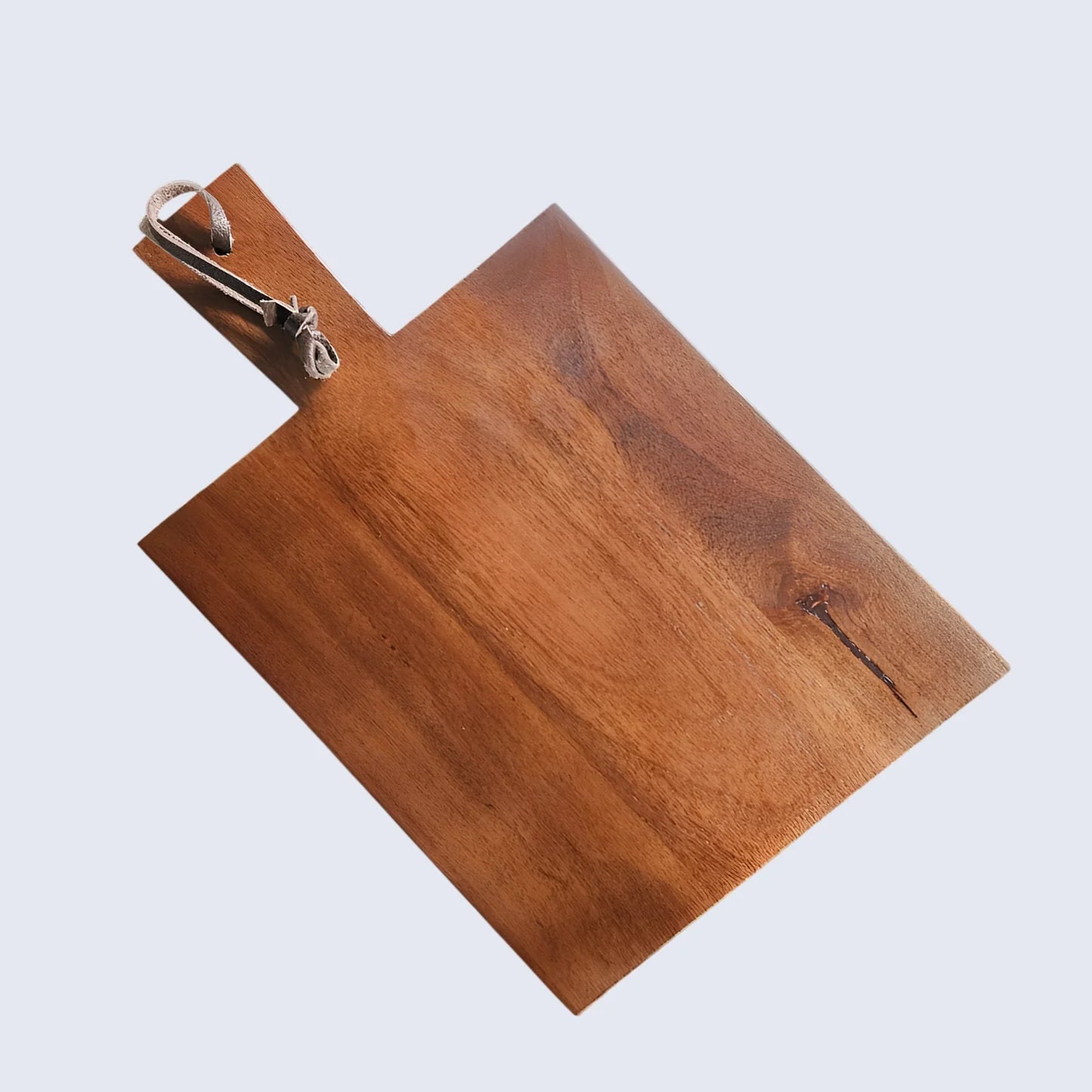 Chopping Board Centered Paddle Handle –Wood, in 16.5x10"