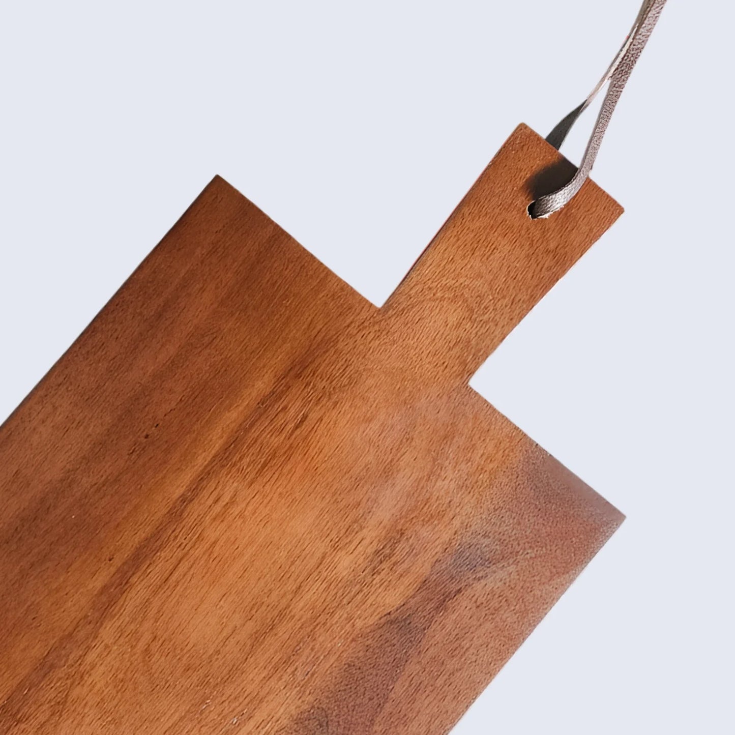 Chopping Board Centered Paddle Handle –Wood, in 16.5x10"