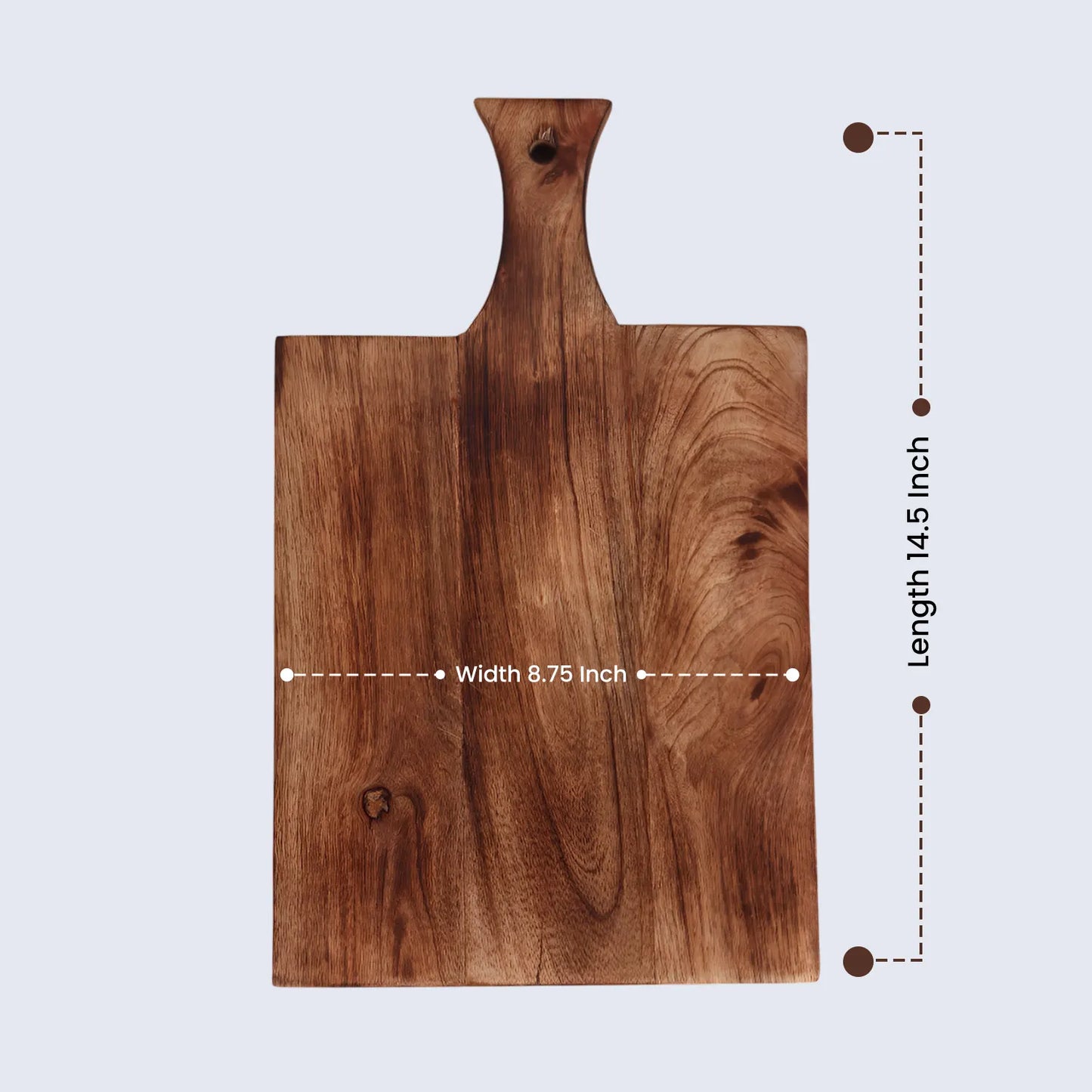 Chopping Board Paddle-Shaped –Wood, in 14.5x8.75"