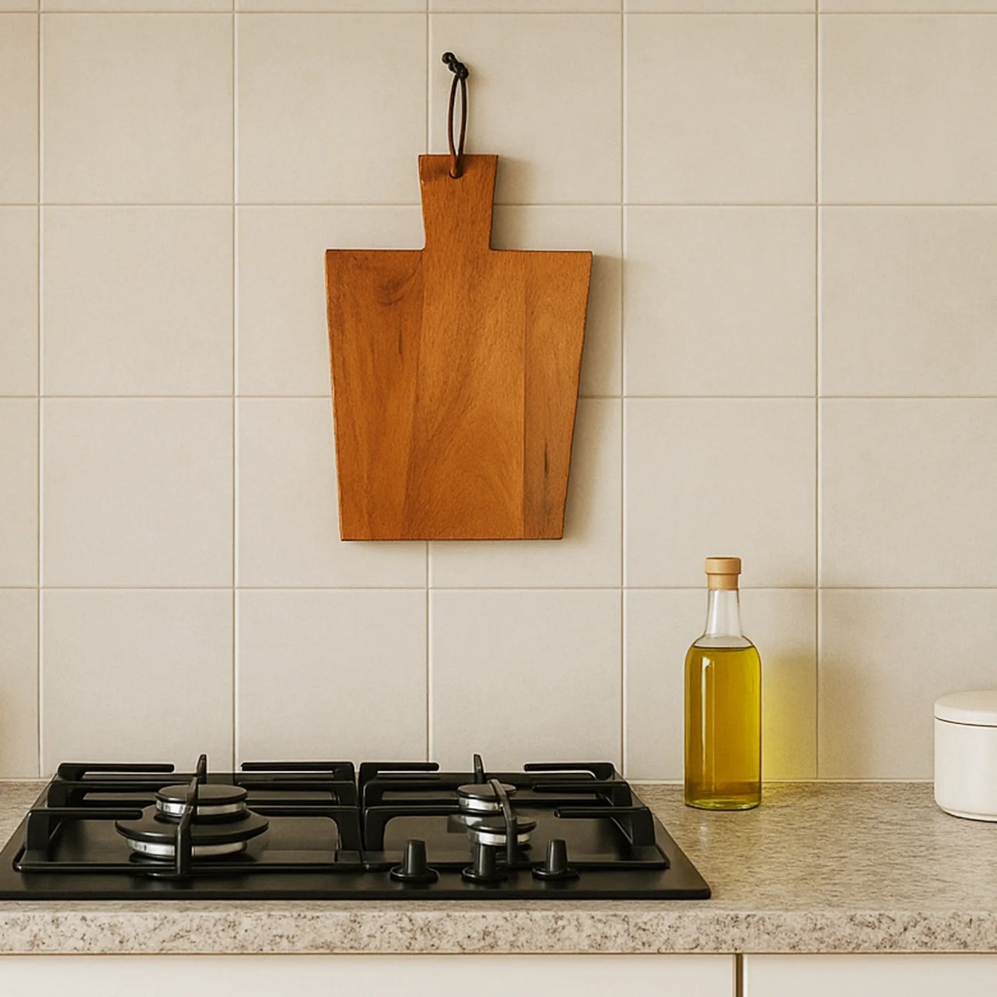 Chopping Board Trapezoid Handle –Wood, in 16.5x10"