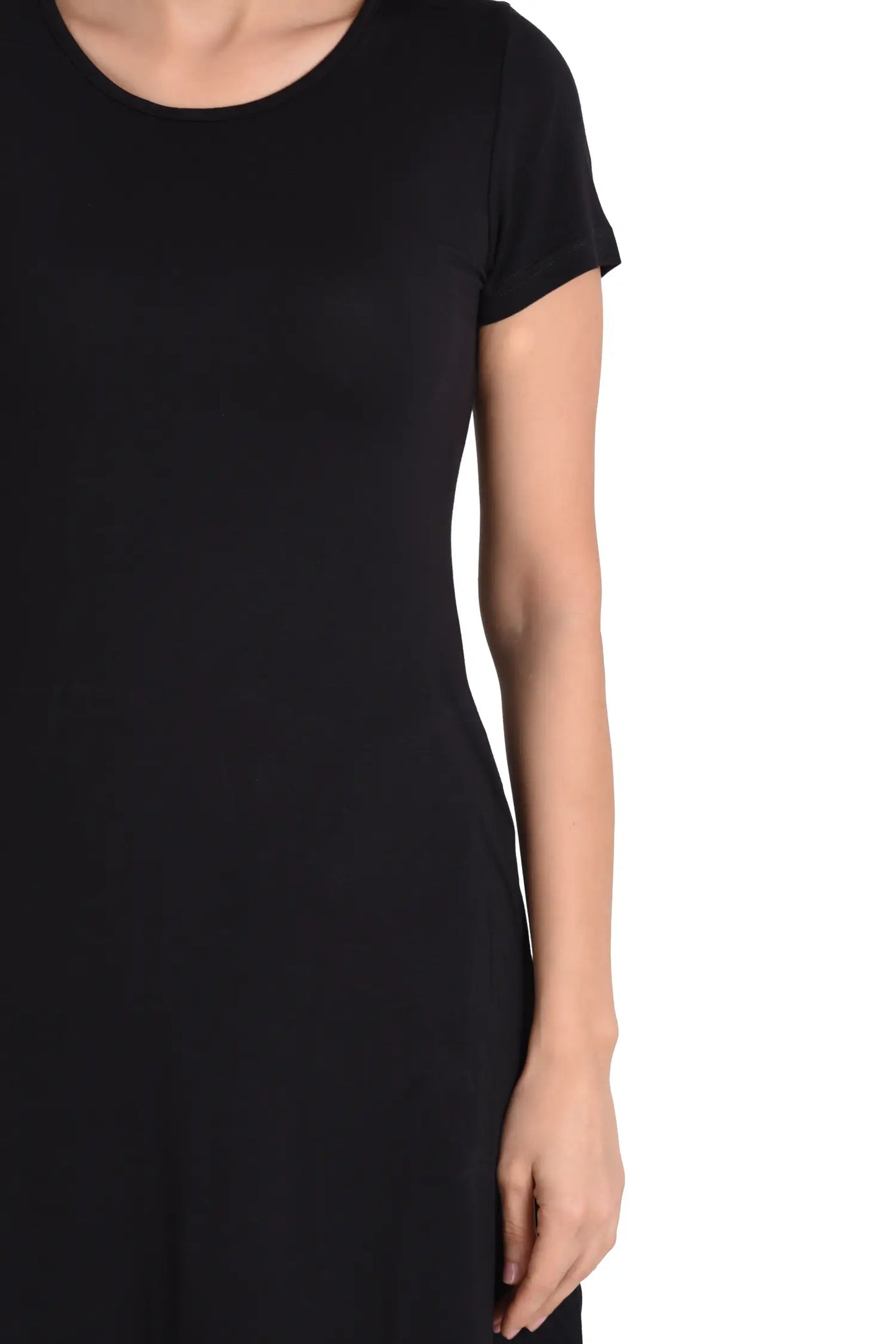 Short Sleeve Loose T-Shirt Dress - Available in 6 Colors