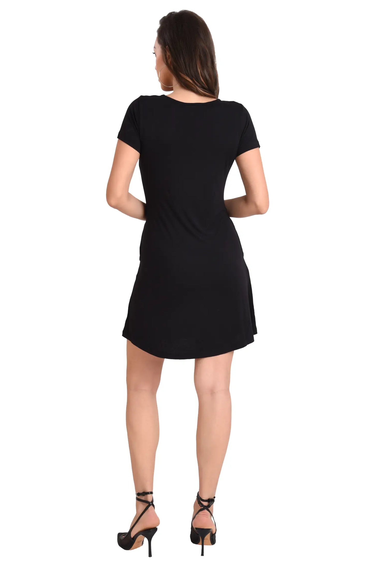 Short Sleeve Loose T-Shirt Dress - Available in 6 Colors