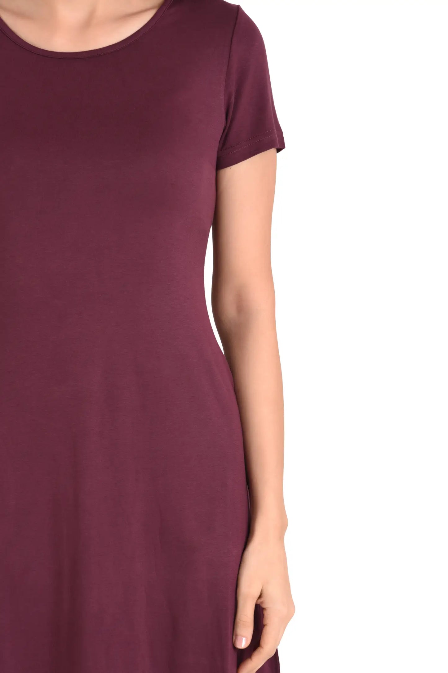 Short Sleeve Loose T-Shirt Dress - Available in 6 Colors