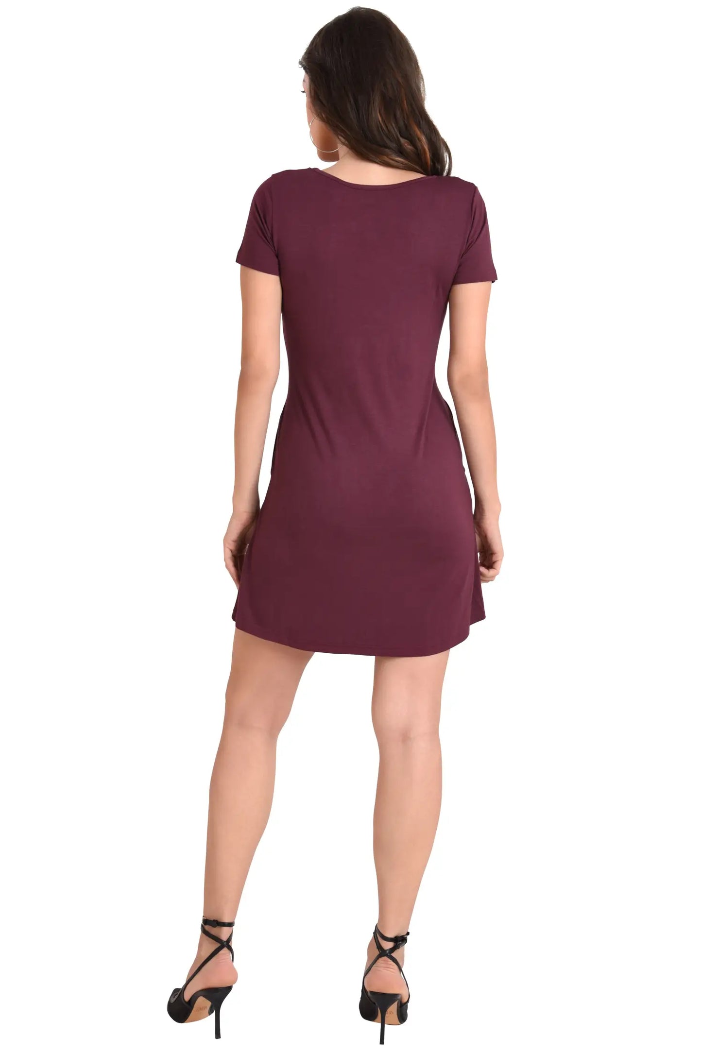 Short Sleeve Loose T-Shirt Dress - Available in 6 Colors