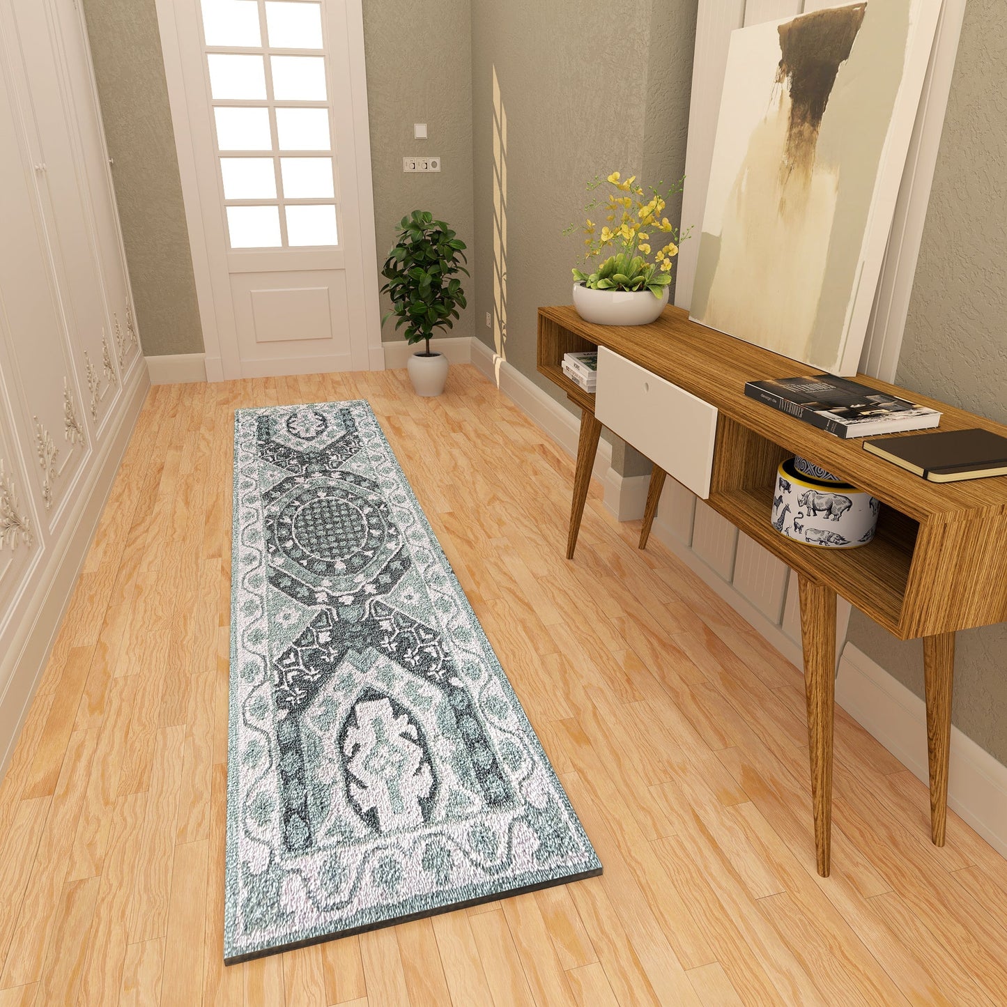 Premium Hand-Tufted Rug Made of 100% Wool - Castilo - 2x10 Feet