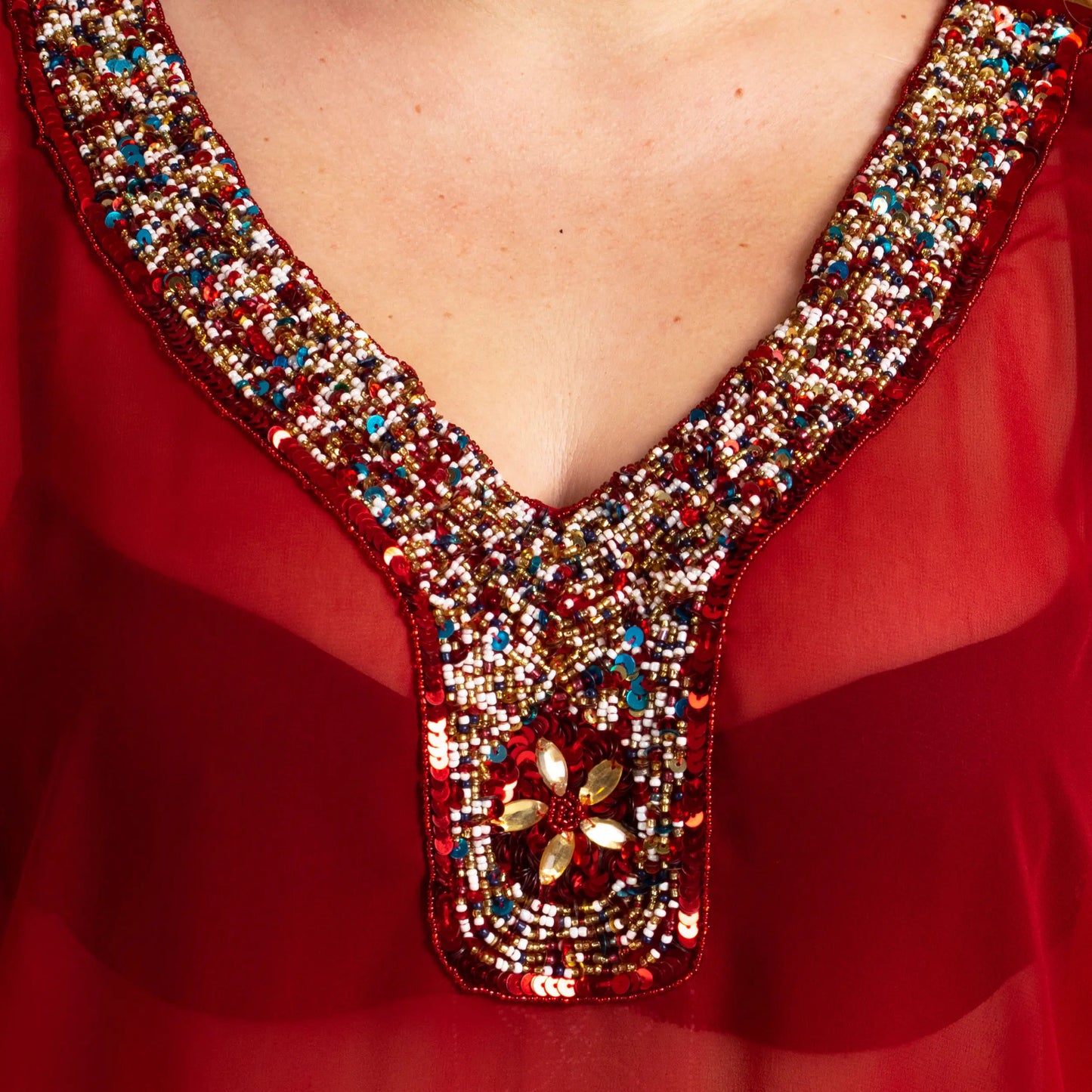 Women Long Kaftans Beach Caftan Dress 3 Colors S-3XL