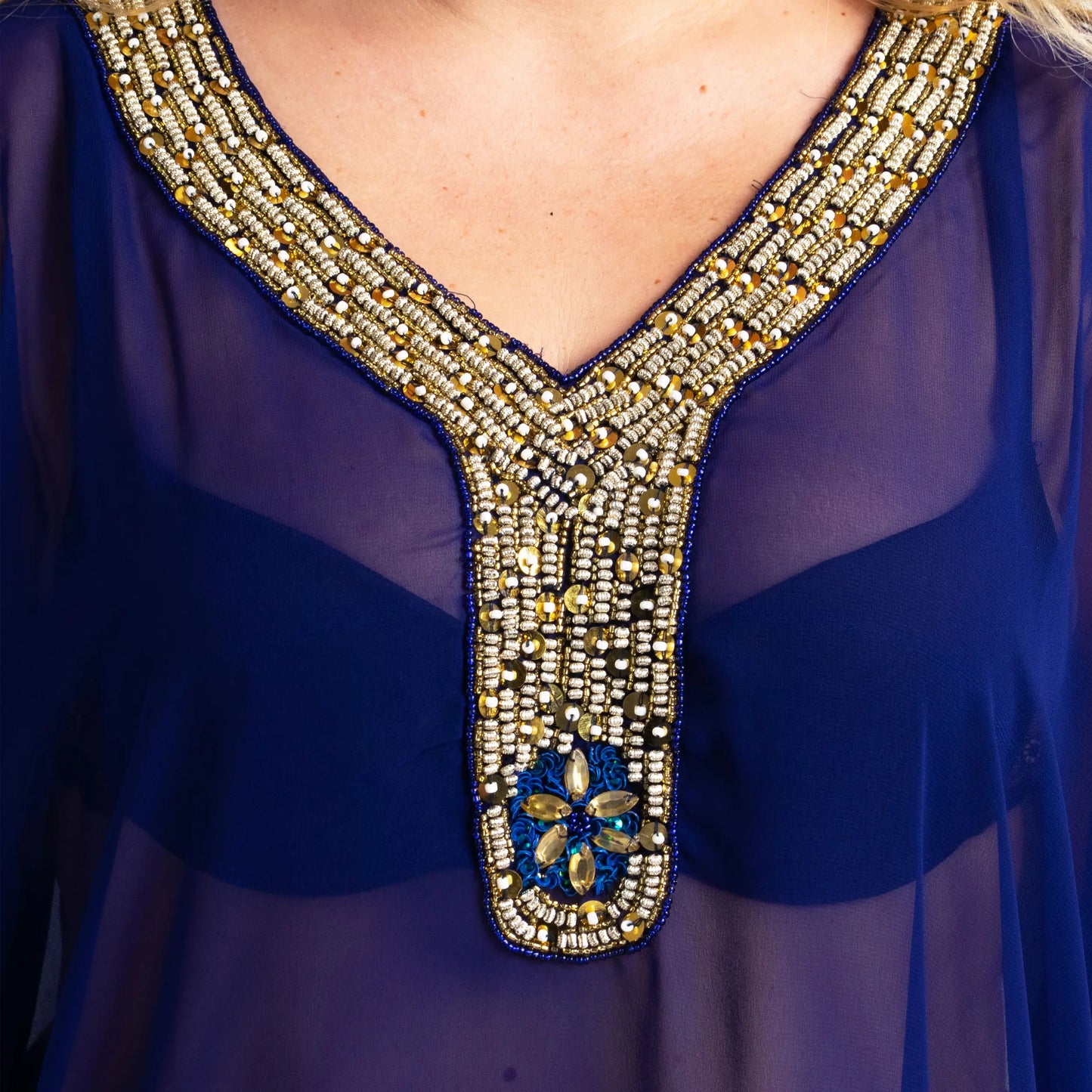 Women Long Kaftans Beach Caftan Dress 3 Colors S-3XL