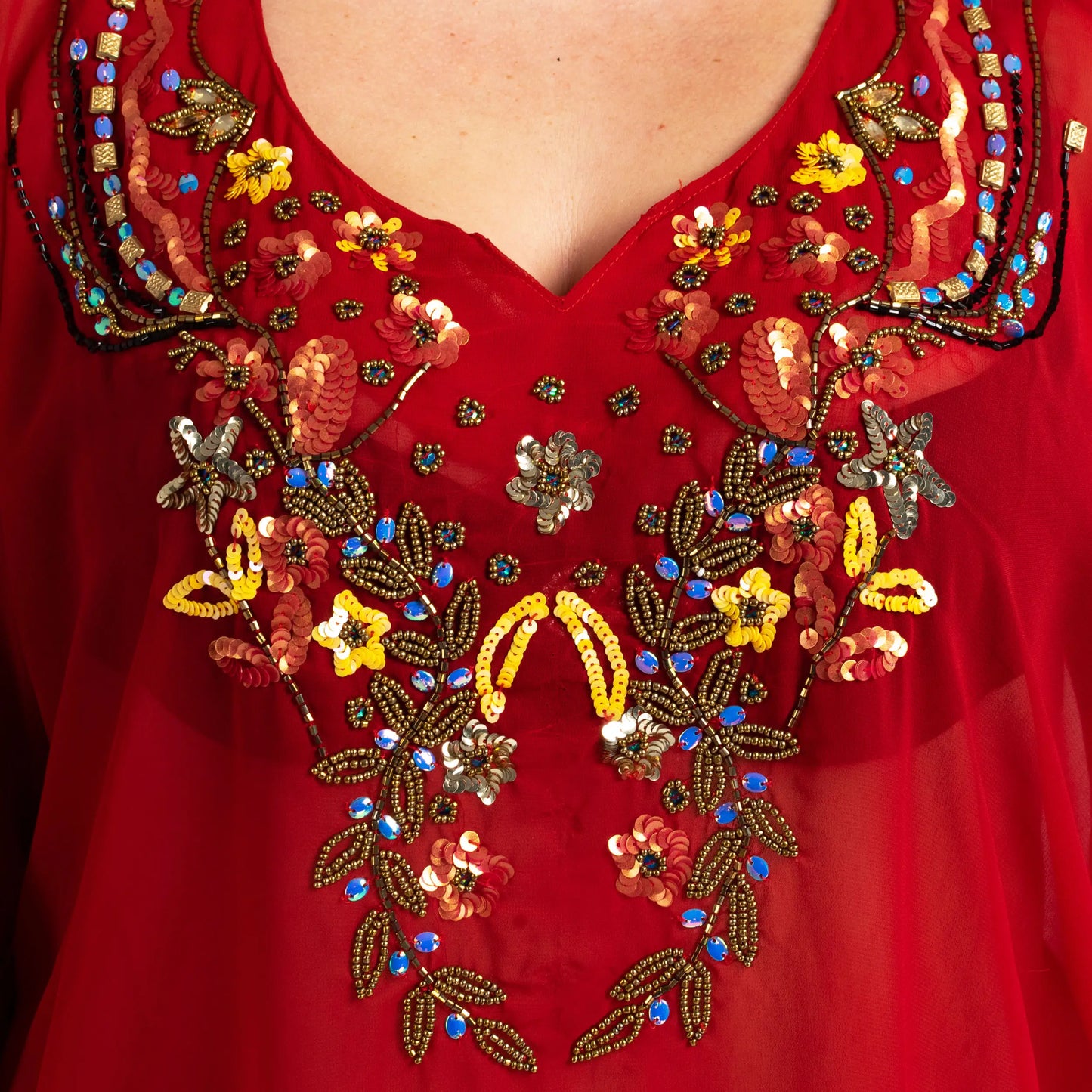 Women Long Kaftans Beach Caftan Dress 3 Colors S-3XL