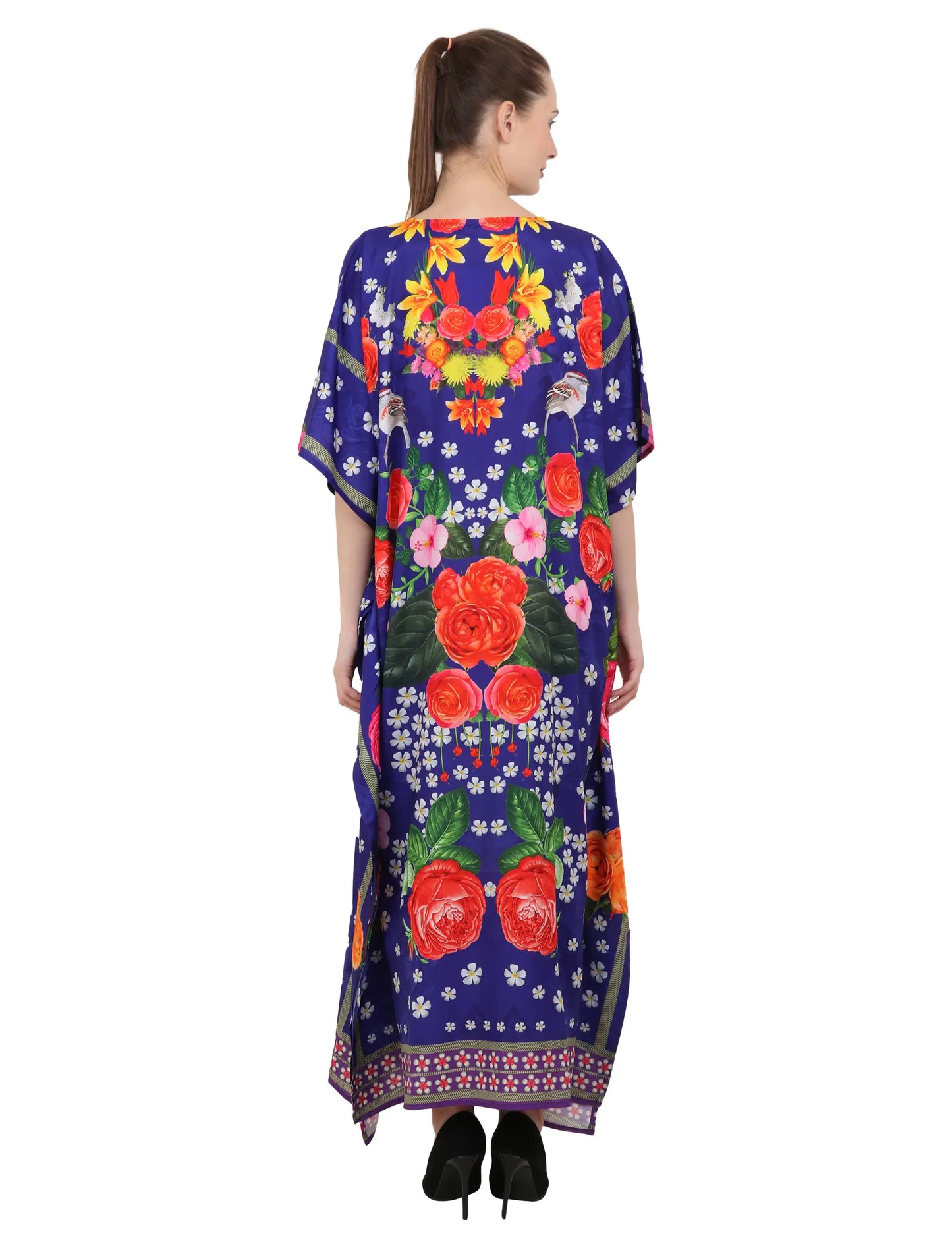 Women Long Kaftans Summer Holiday Caftan Dress 4 Colors S-3XL