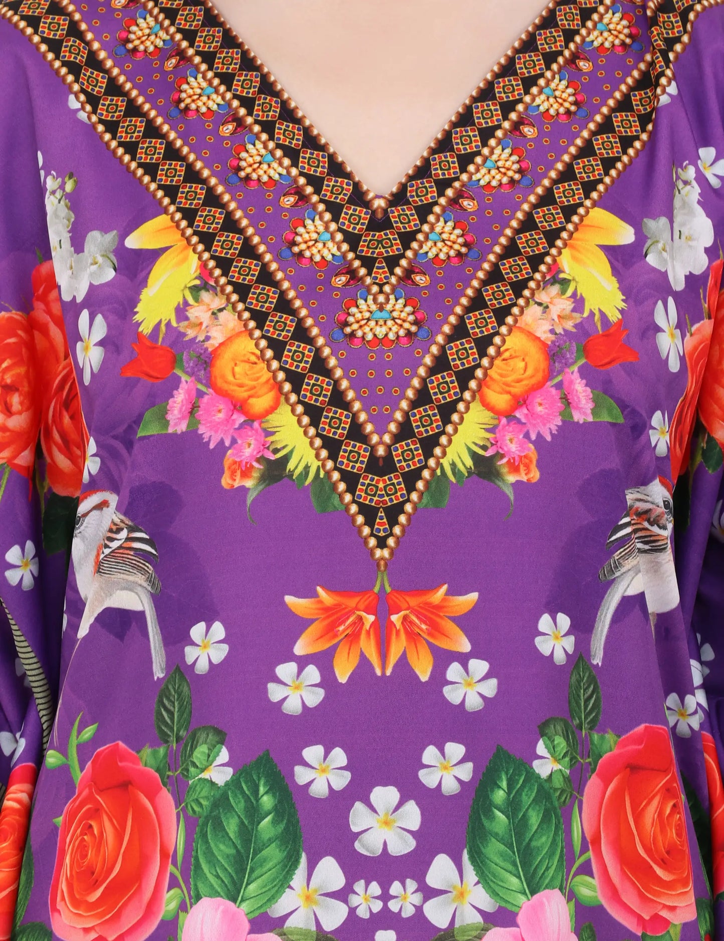 Women Long Kaftans Summer Holiday Caftan Dress 4 Colors S-3XL