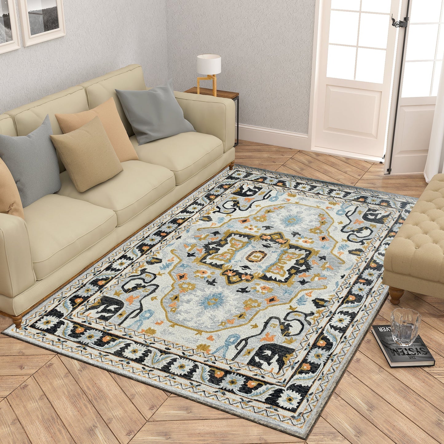 Premium Hand-Tufted Rug Made of 100% Wool - Northern Tale - 6x9 Feet