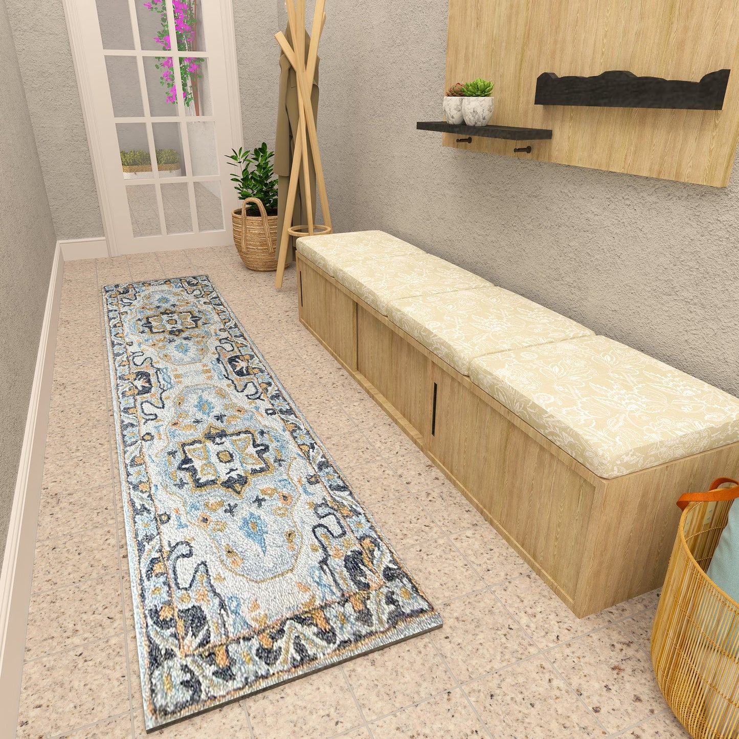Premium Hand-Tufted Rug Made of 100% Wool - Northern Tale - 2x6 Feet