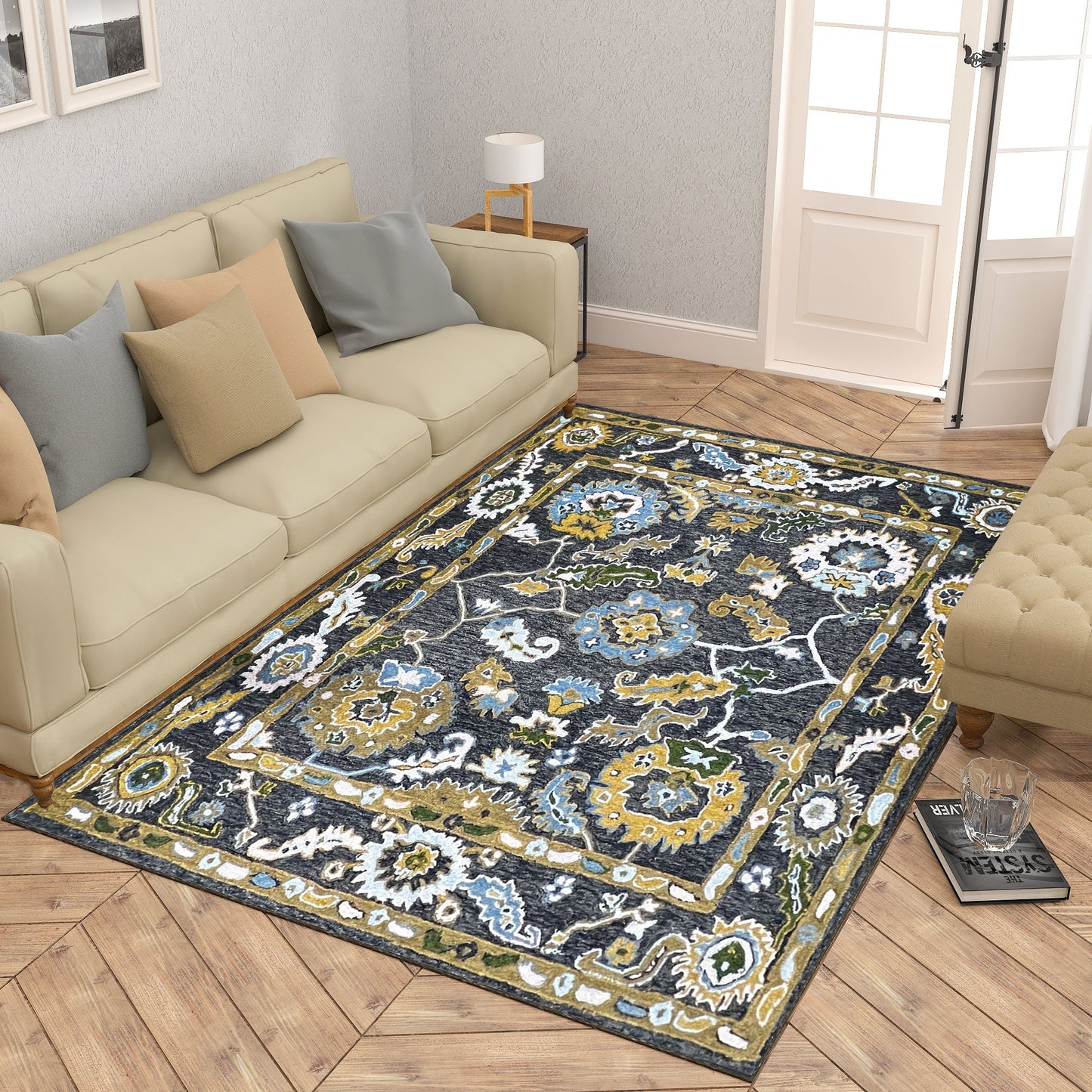 Premium Hand-Tufted Rug Made of 100% Wool - Old Country - 3x5 Feet