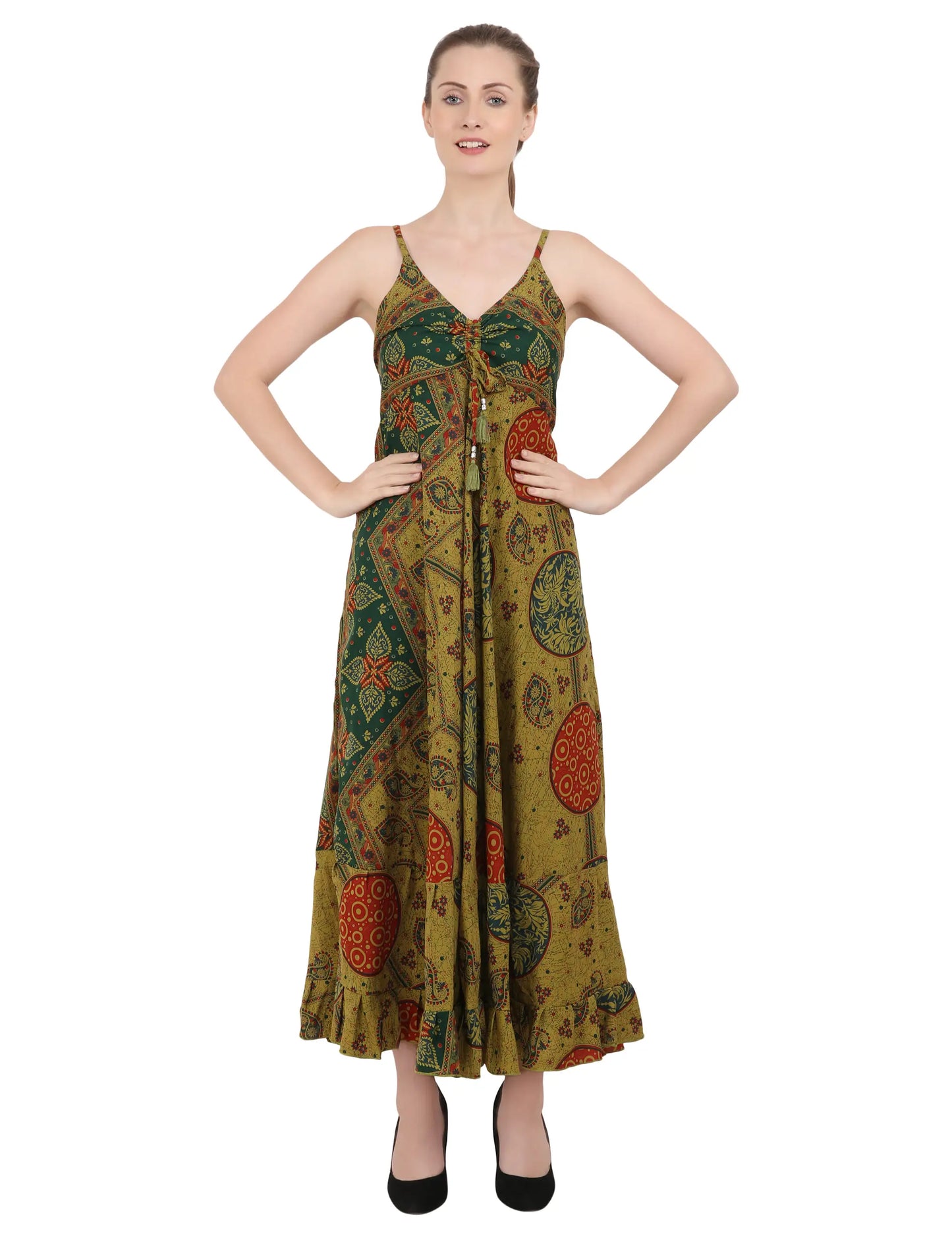 Women Casual Boho Style Maxi Dresses in Two Sizes (P314)