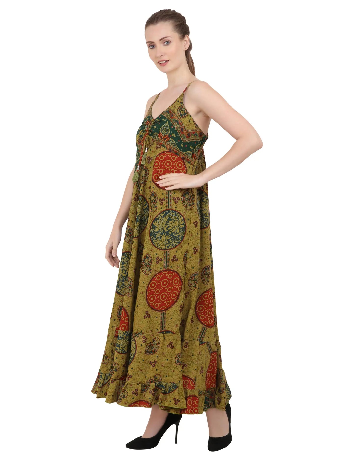 Women Casual Boho Style Maxi Dresses in Two Sizes (P314)