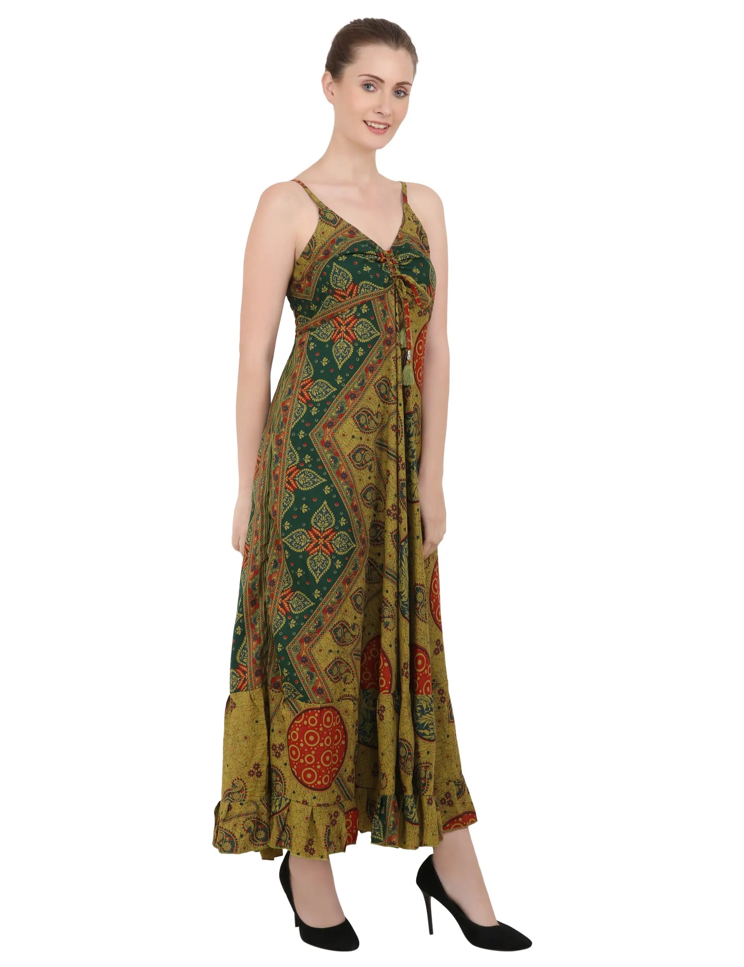 Women Casual Boho Style Maxi Dresses in Two Sizes (P314)