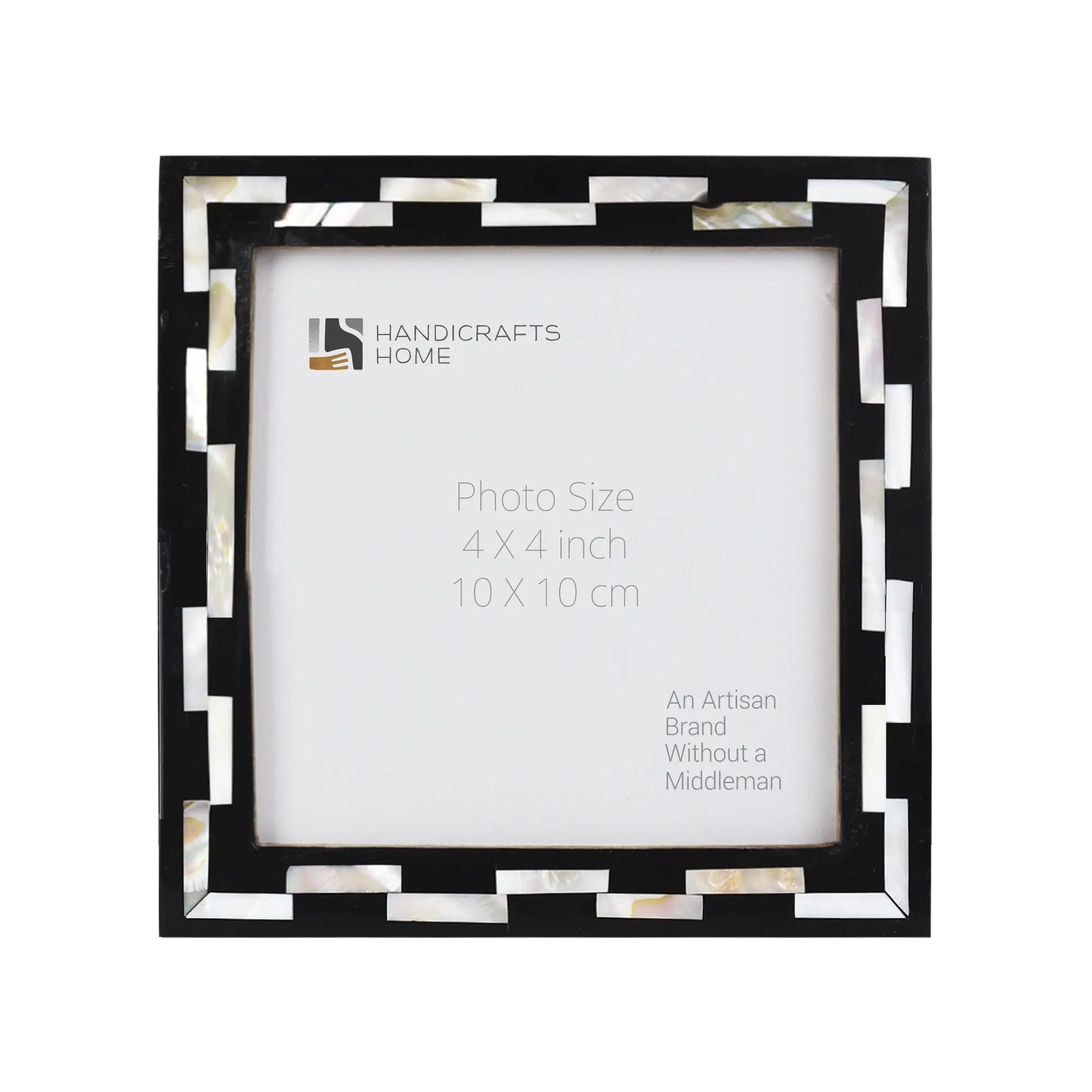 Mother of Pearl & Resin Inlay Picture Frames Pearlescent Tiptoe in 4x4, Make to Order