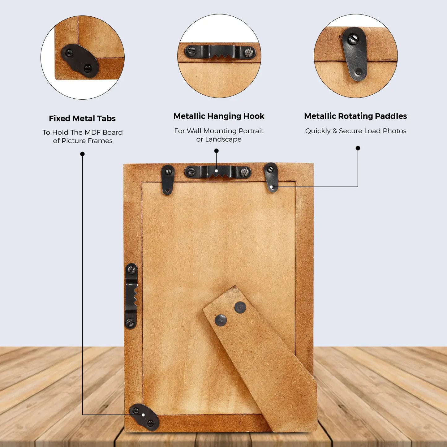 Picture Frames Mondrian Driftwood Pattern Resin Inlay Collection in 3 Sizes – Wholesale picture frames