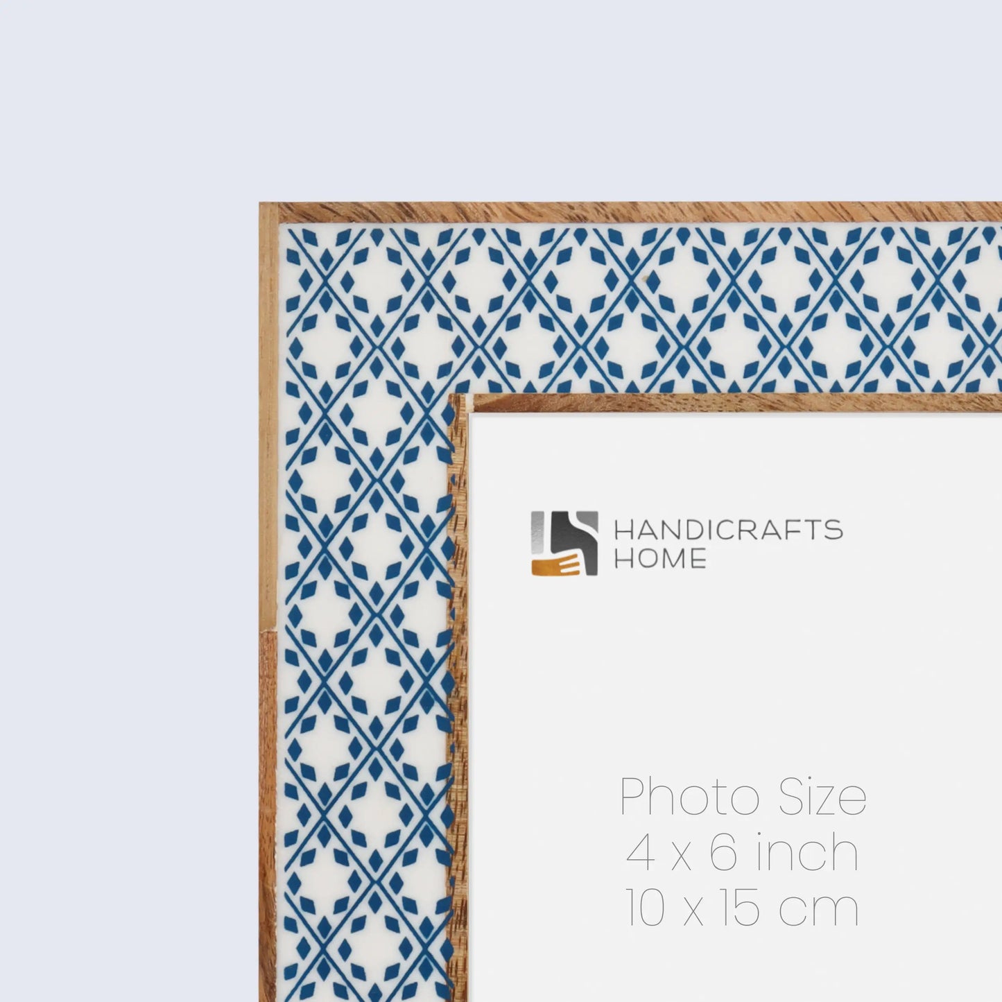 Picture Frames Rhythm Diamonds Pattern Resin Inlay Collection in 3 Sizes – Wholesale picture frames