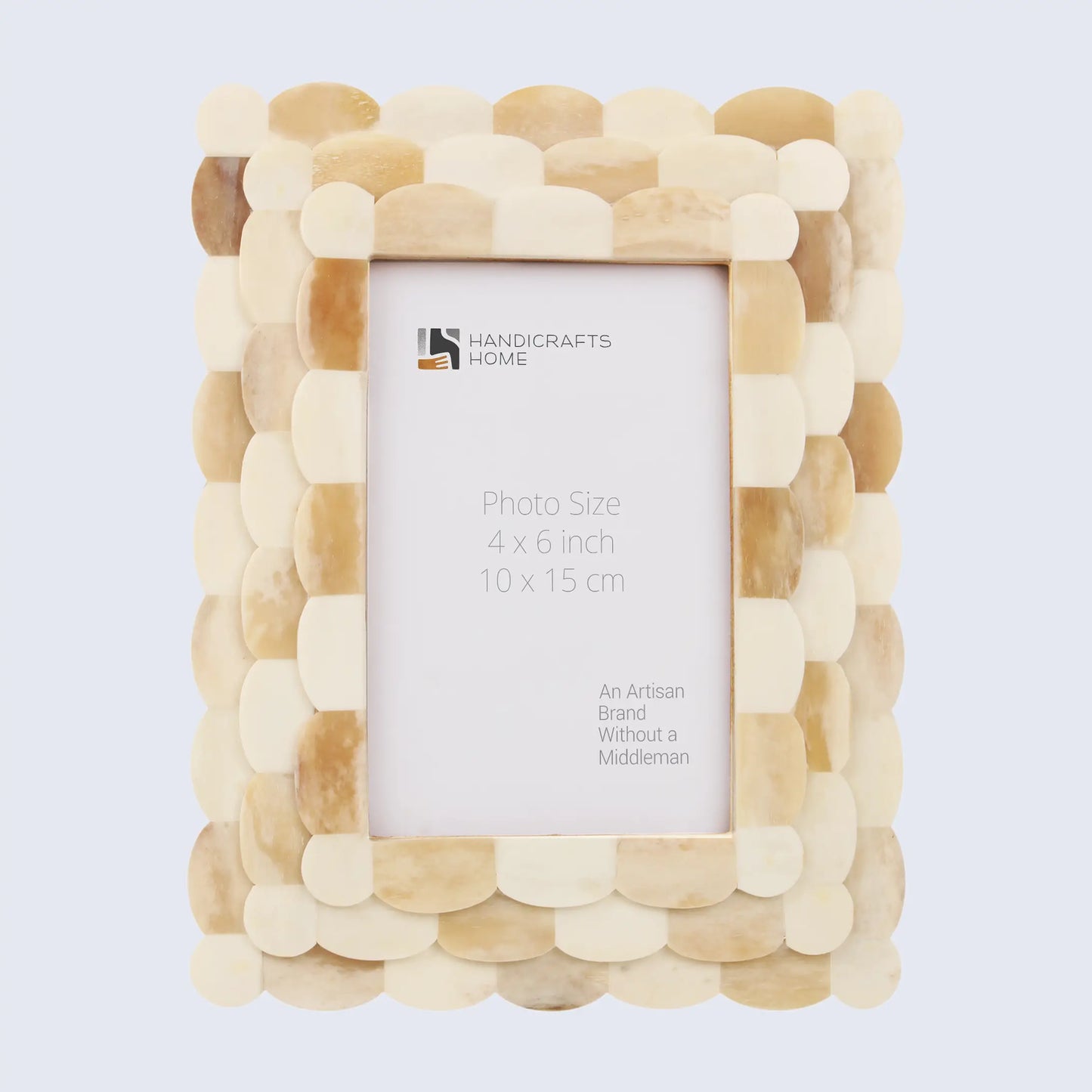 Picture Frames Scalloped Pattern Bone Inlay Collection in 4x6, Ivory – Wholesale picture frames
