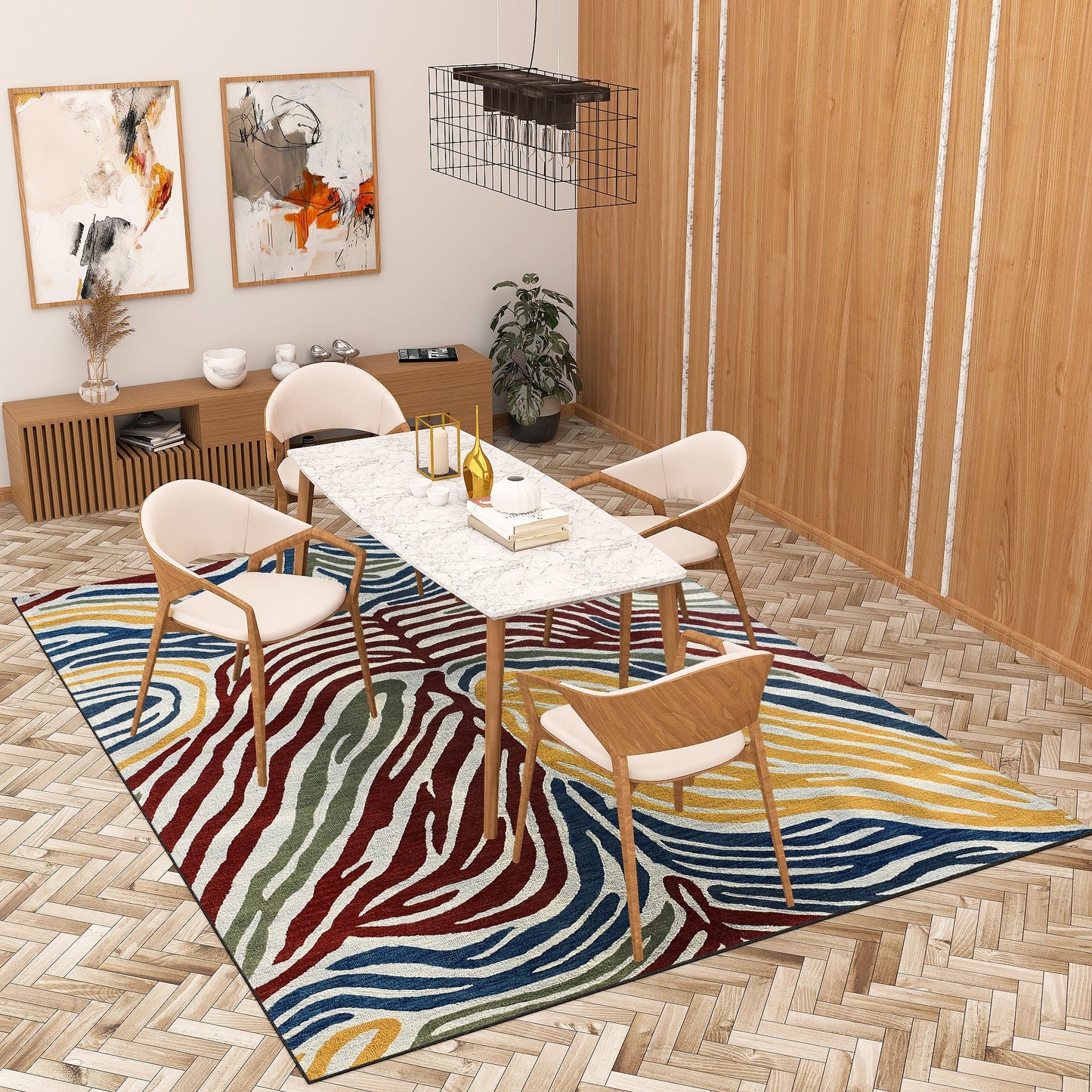 Premium Hand-Tufted Rug Made of 100% Wool - Savanna - 8x10 Feet