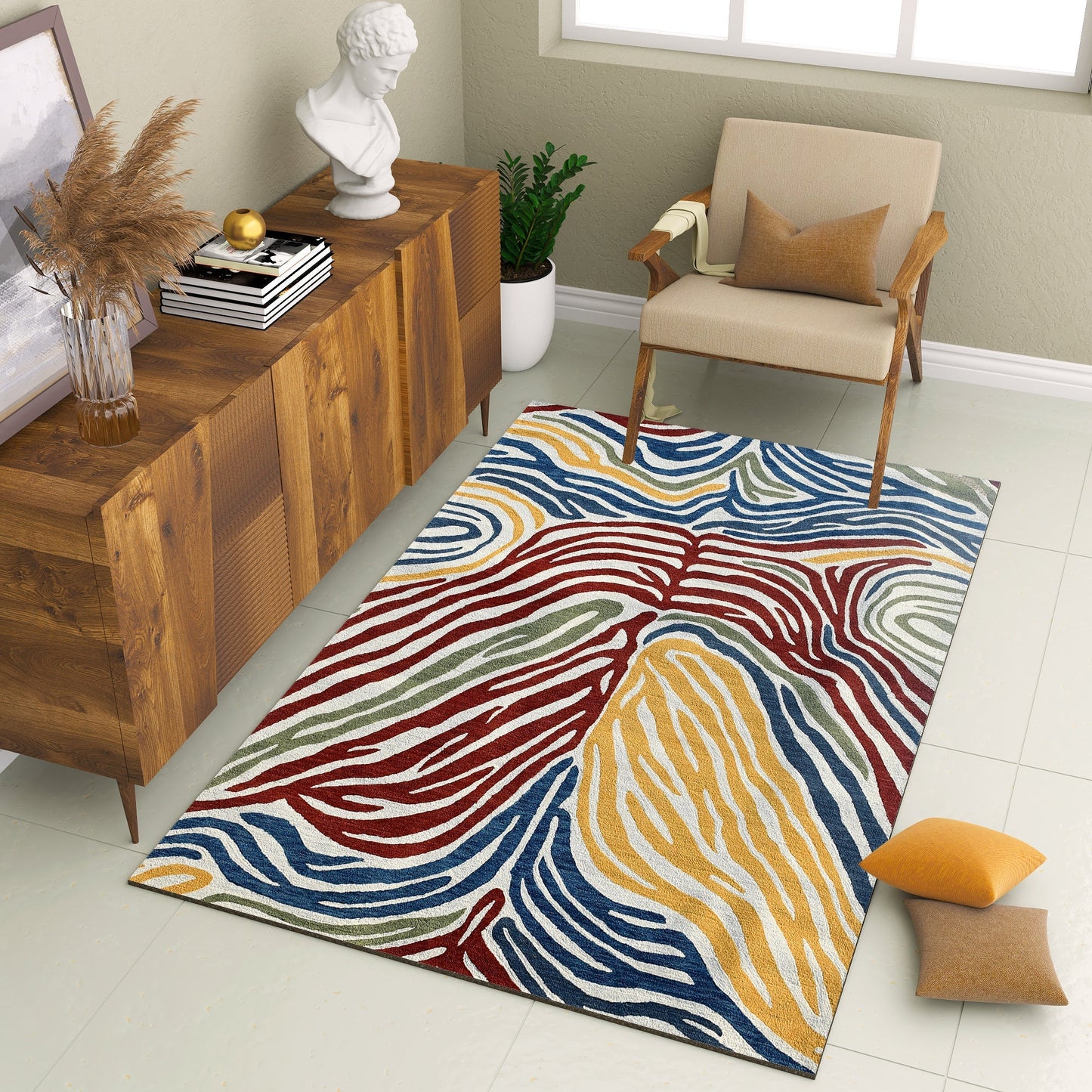 Premium Hand-Tufted Rug Made of 100% Wool - Savanna - 5x8 Feet