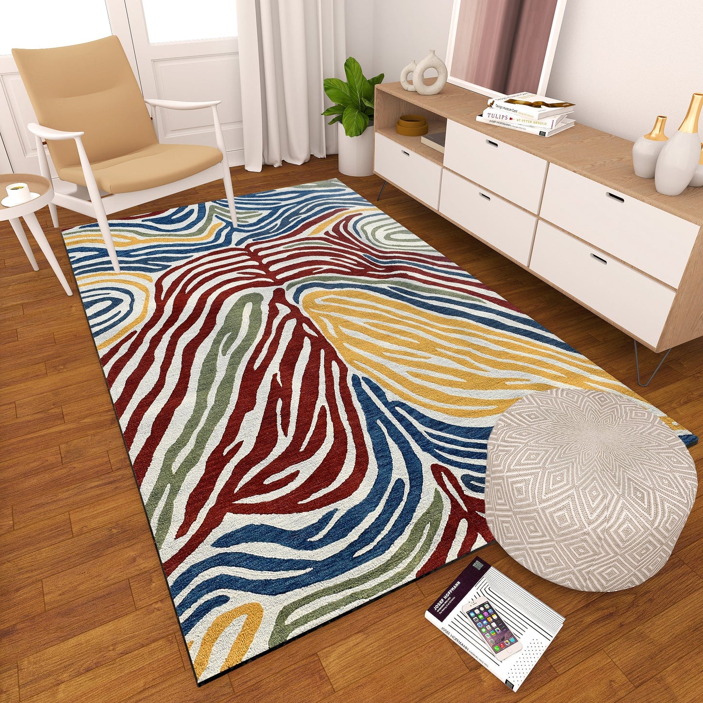 Premium Hand-Tufted Rug Made of 100% Wool - Savanna - 6x9 Feet