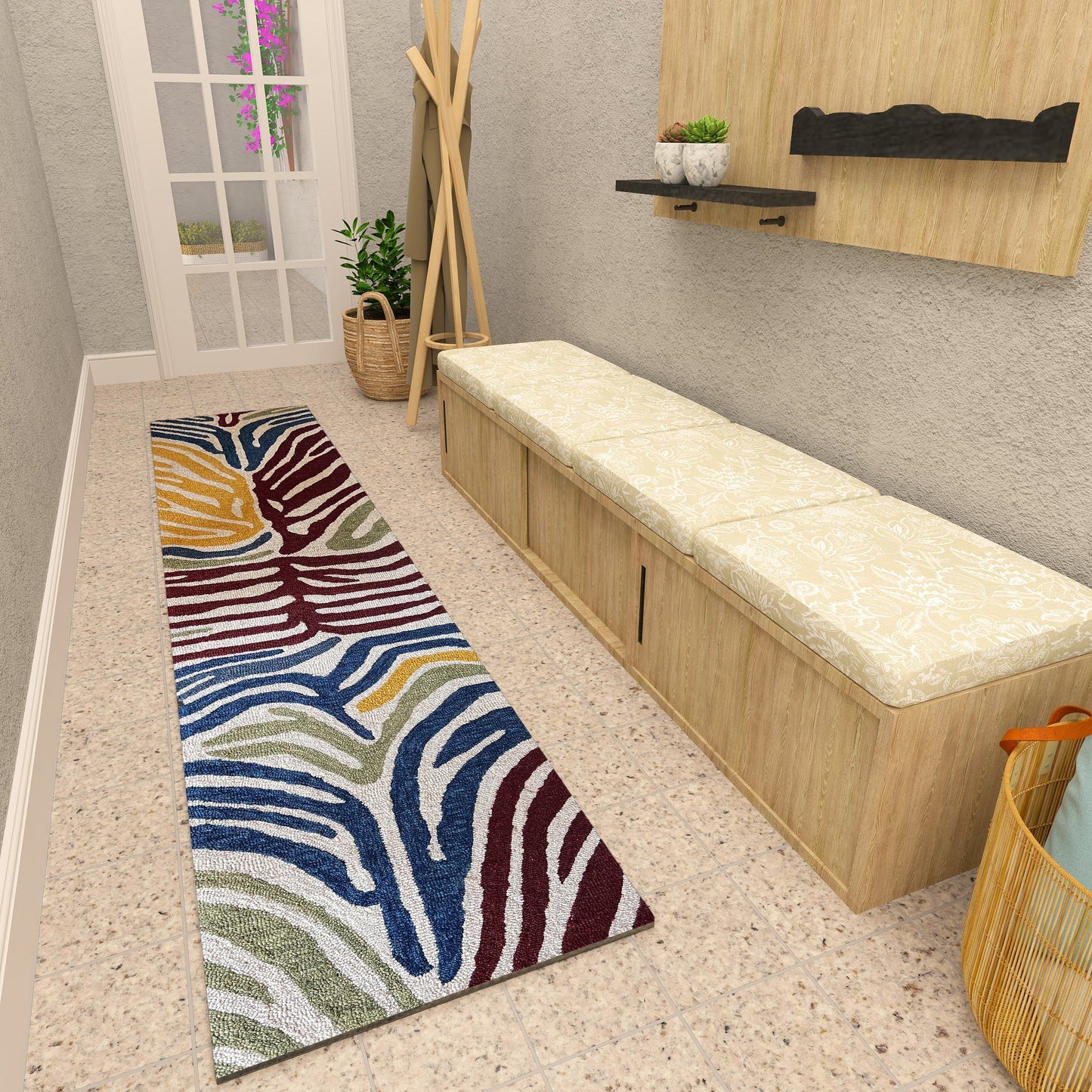 Premium Hand-Tufted Rug Made of 100% Wool - Savanna - 2x6 Feet