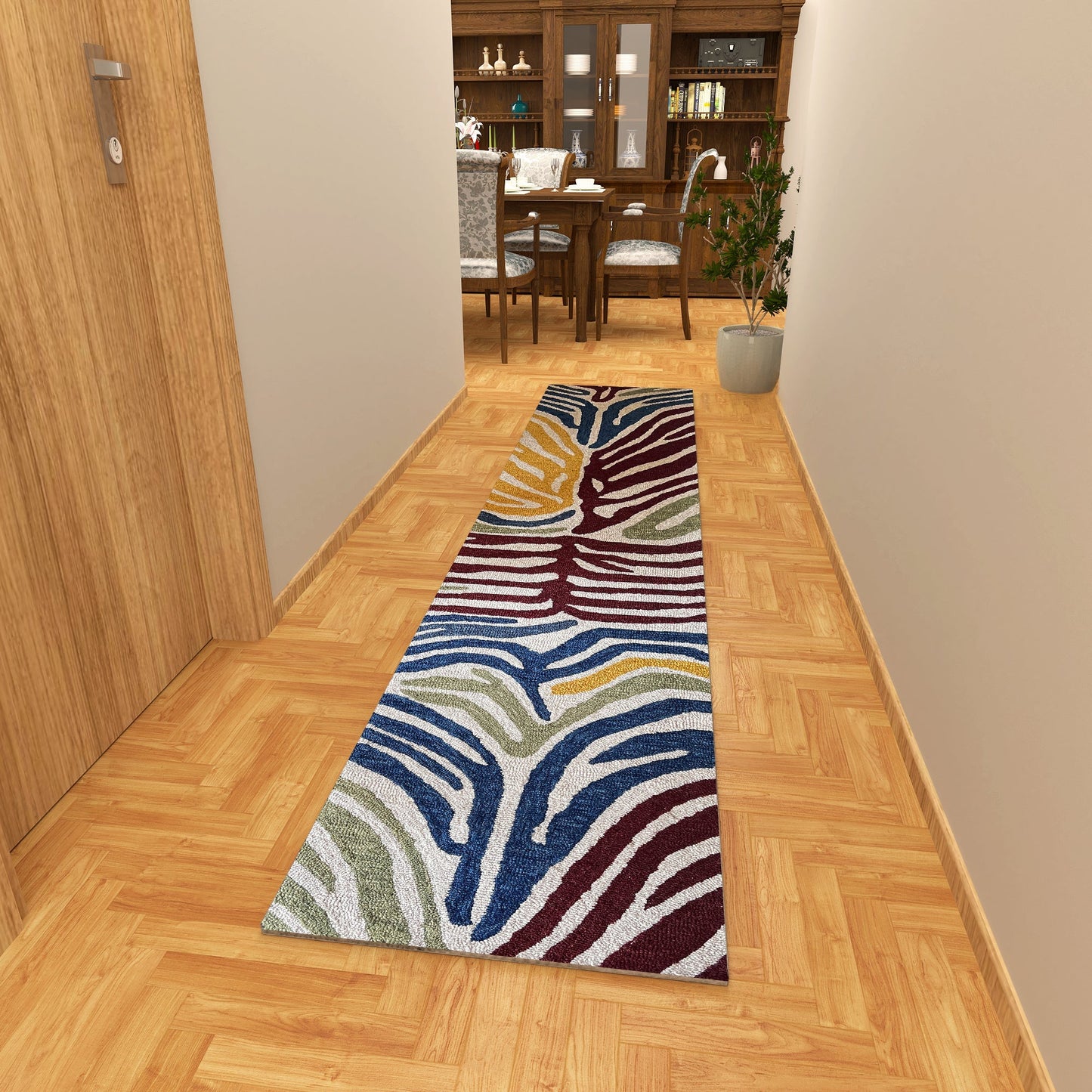Premium Hand-Tufted Rug Made of 100% Wool - Savanna - 2x6 Feet