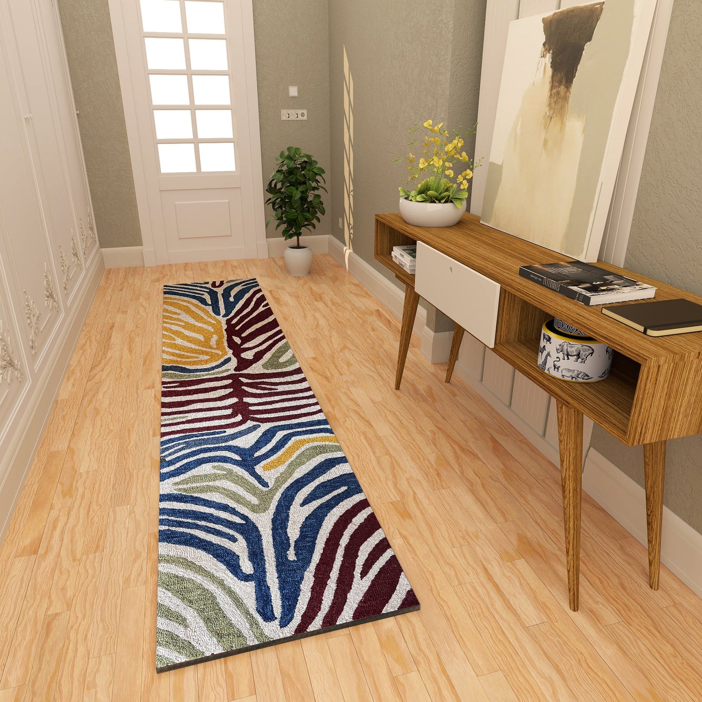 Premium Hand-Tufted Rug Made of 100% Wool - Savanna - 2x6 Feet