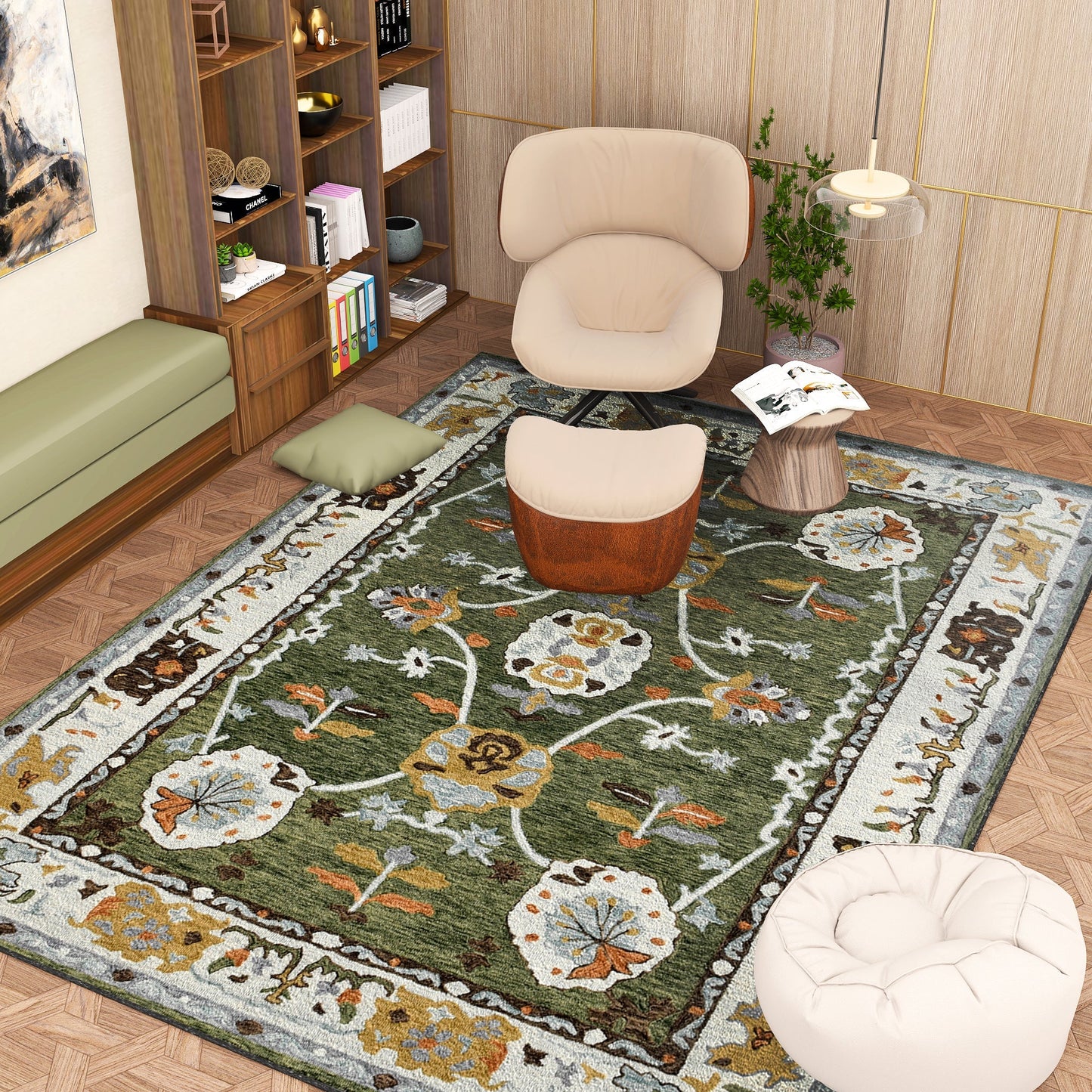 Premium Hand-Tufted Rug Made of 100% Wool - Spring Atlas - 8x10 Feet