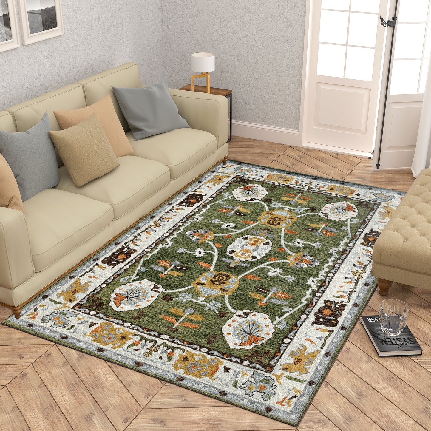 Premium Hand-Tufted Rug Made of 100% Wool - Spring Atlas - 3x5 Feet